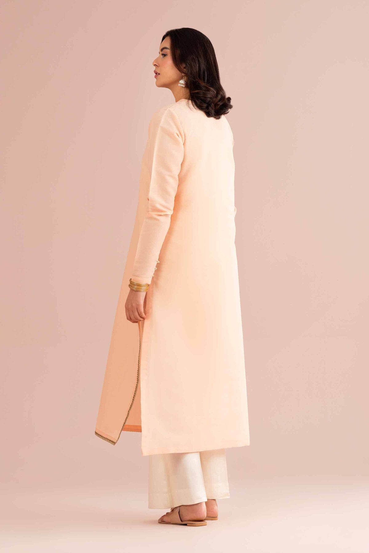 Solid Shirt - PE26-81 Orange Sunrise 1PC Solids Nishat Australia
