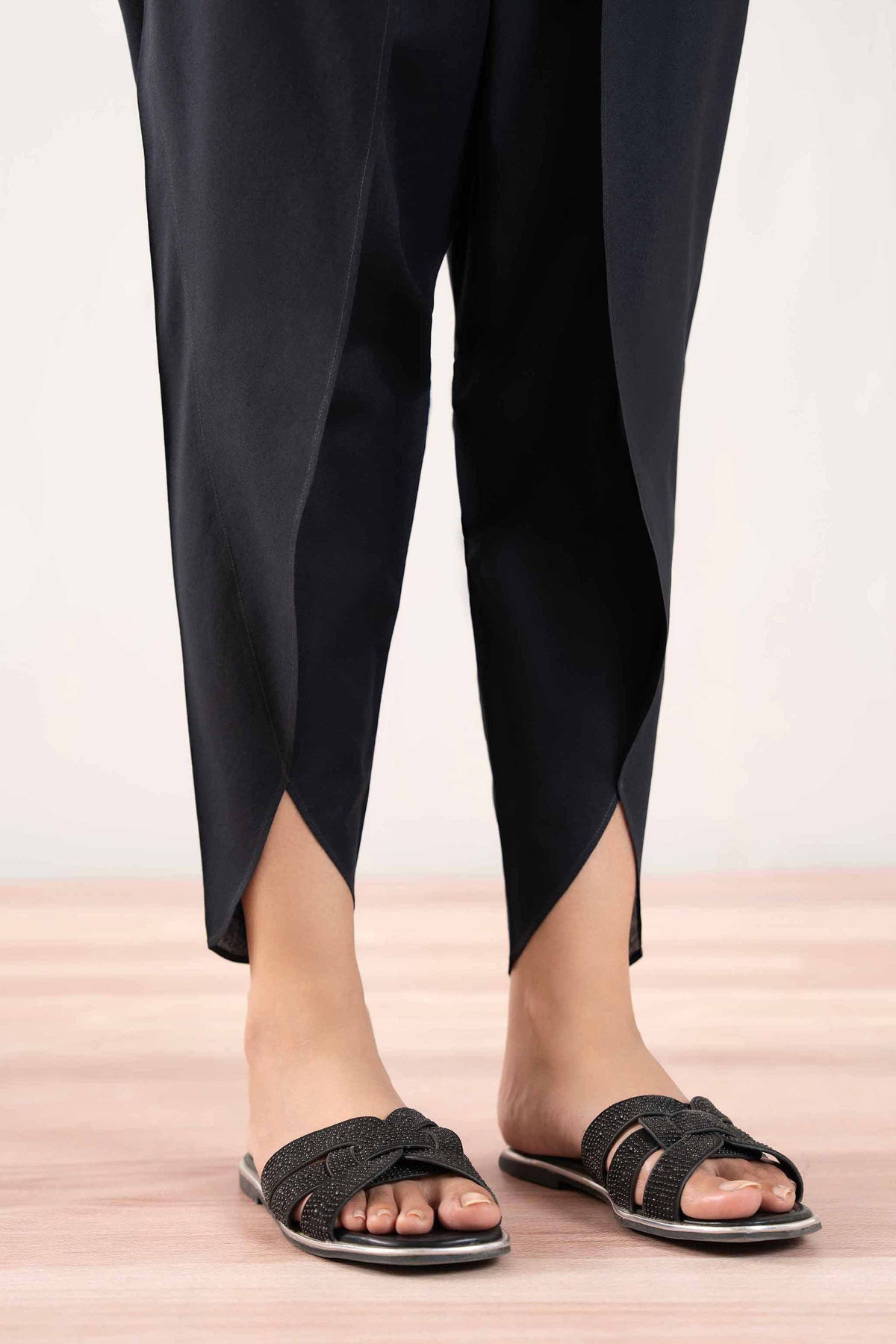 Basic Shalwar - PS25-135 Black Cambric 1PC Solids Nishat Australia