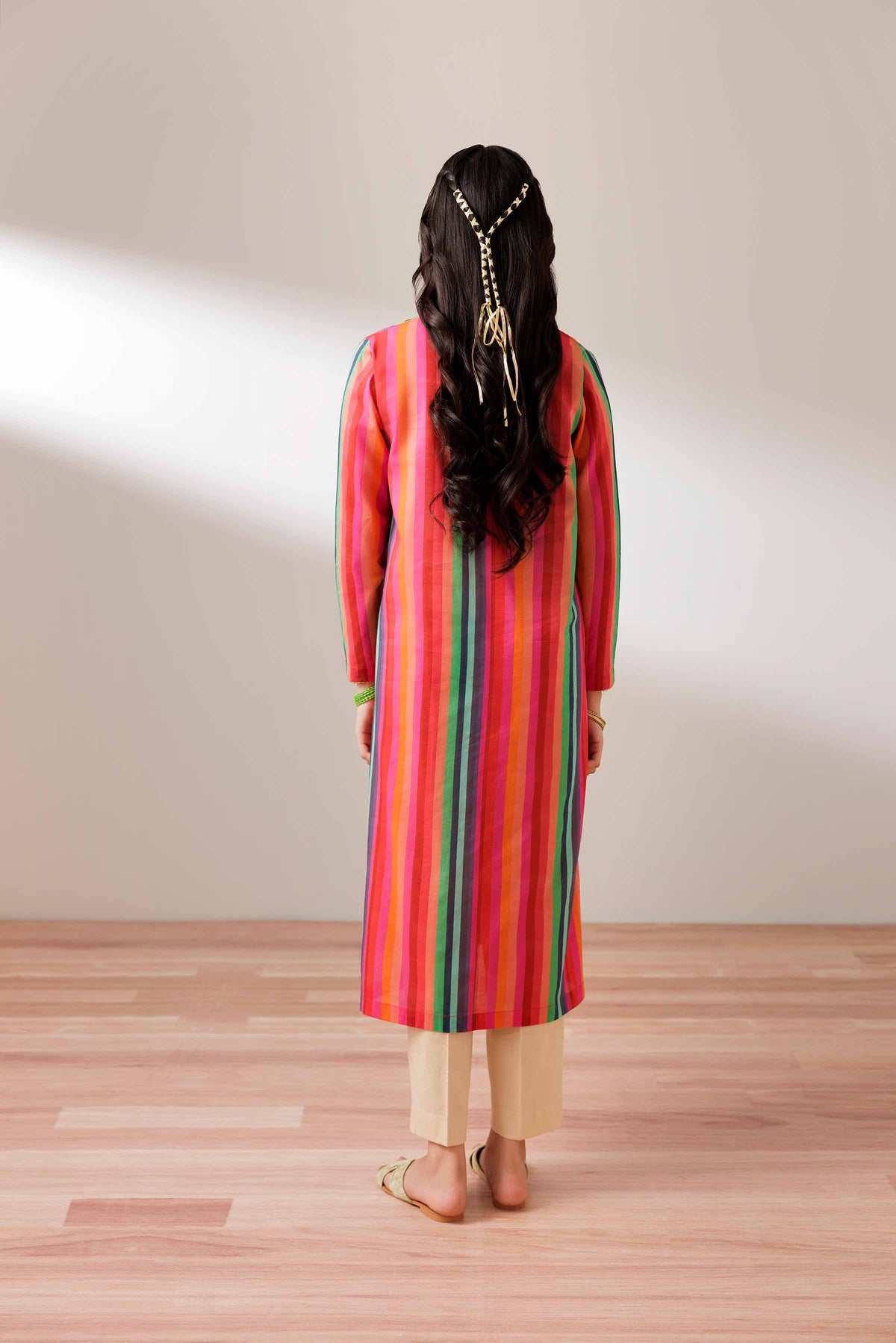 Printed Embroidered Shirt - PS25-188 Pink Lawn 1PC Embroidered Nishat Australia