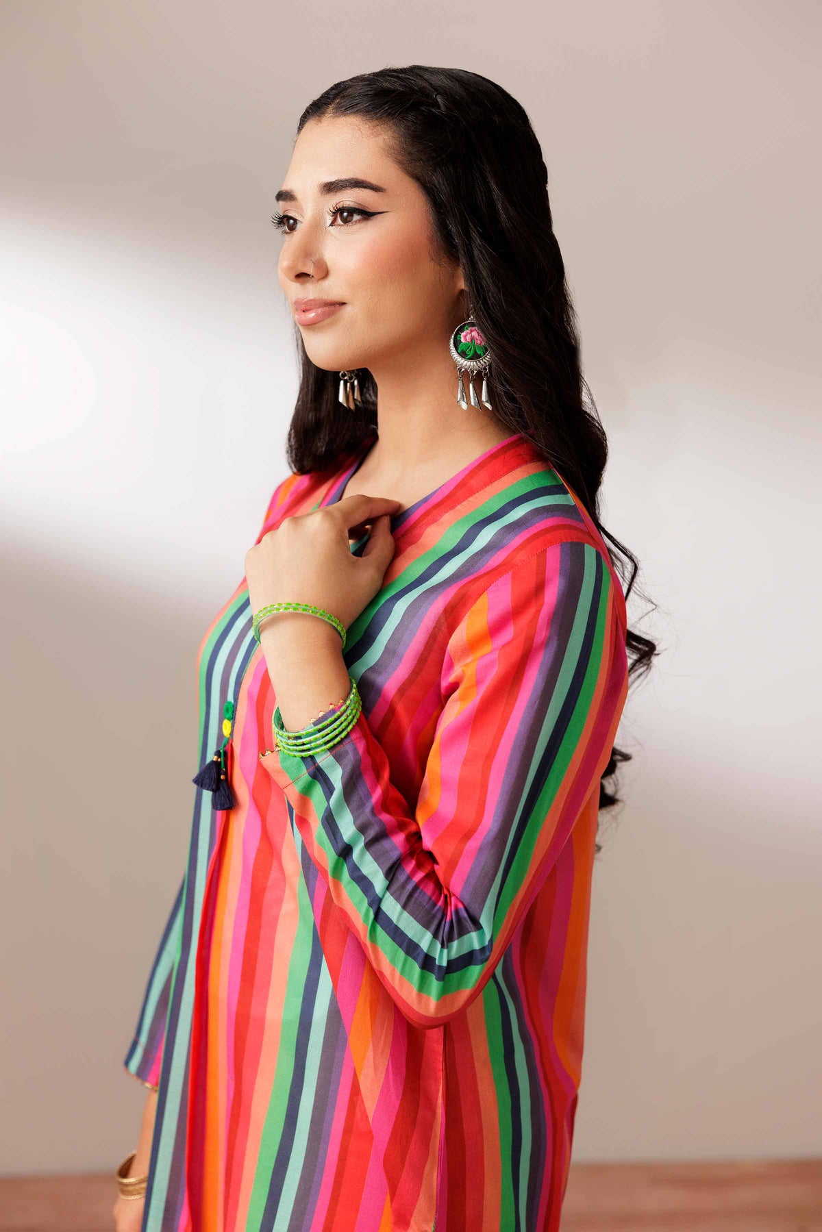 Printed Embroidered Shirt - PS25-188 Pink Lawn 1PC Embroidered Nishat Australia