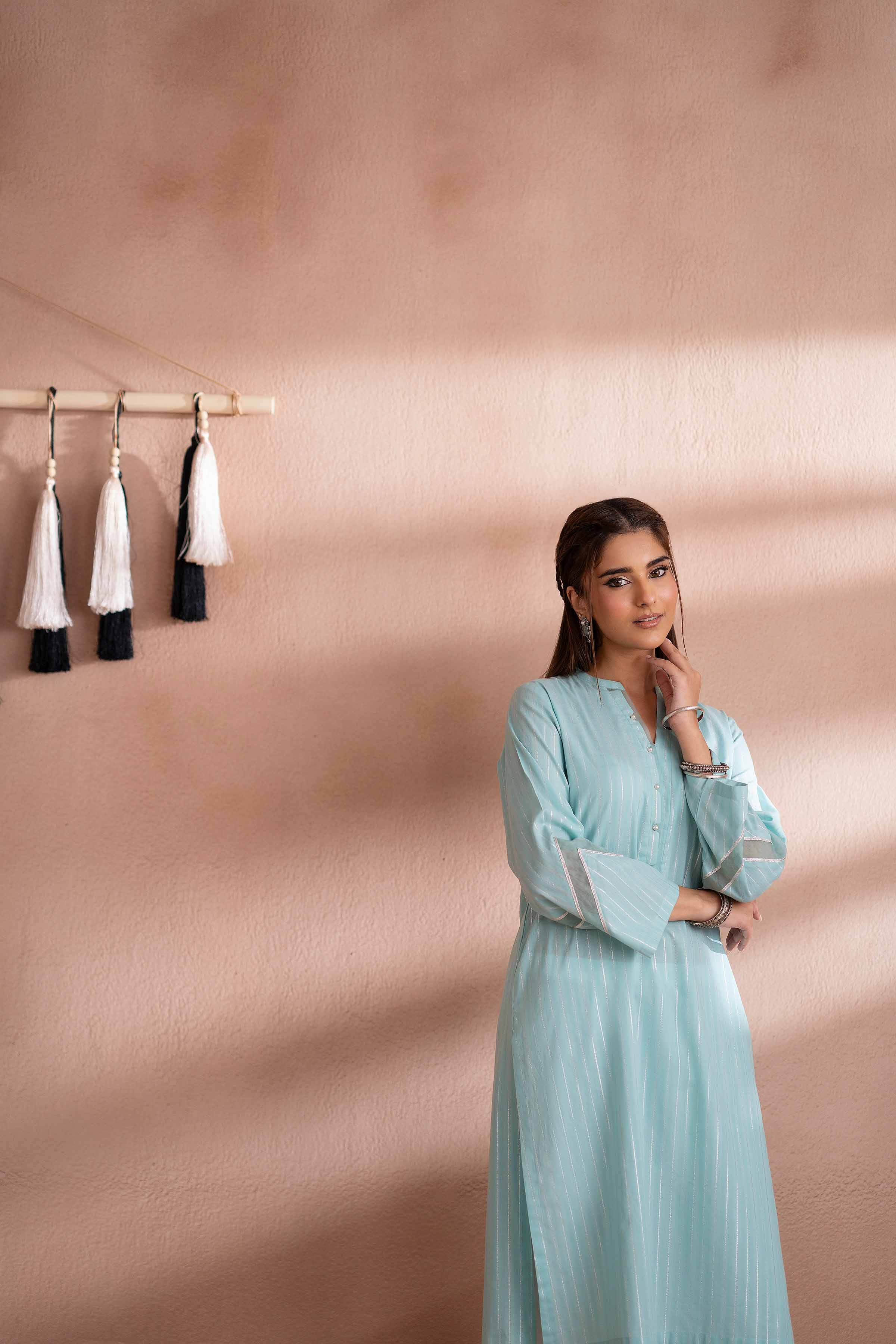 Basic Shirt - PS25-79 READY TO WEAR Blue Yarn Dyed 1 Piece Solids