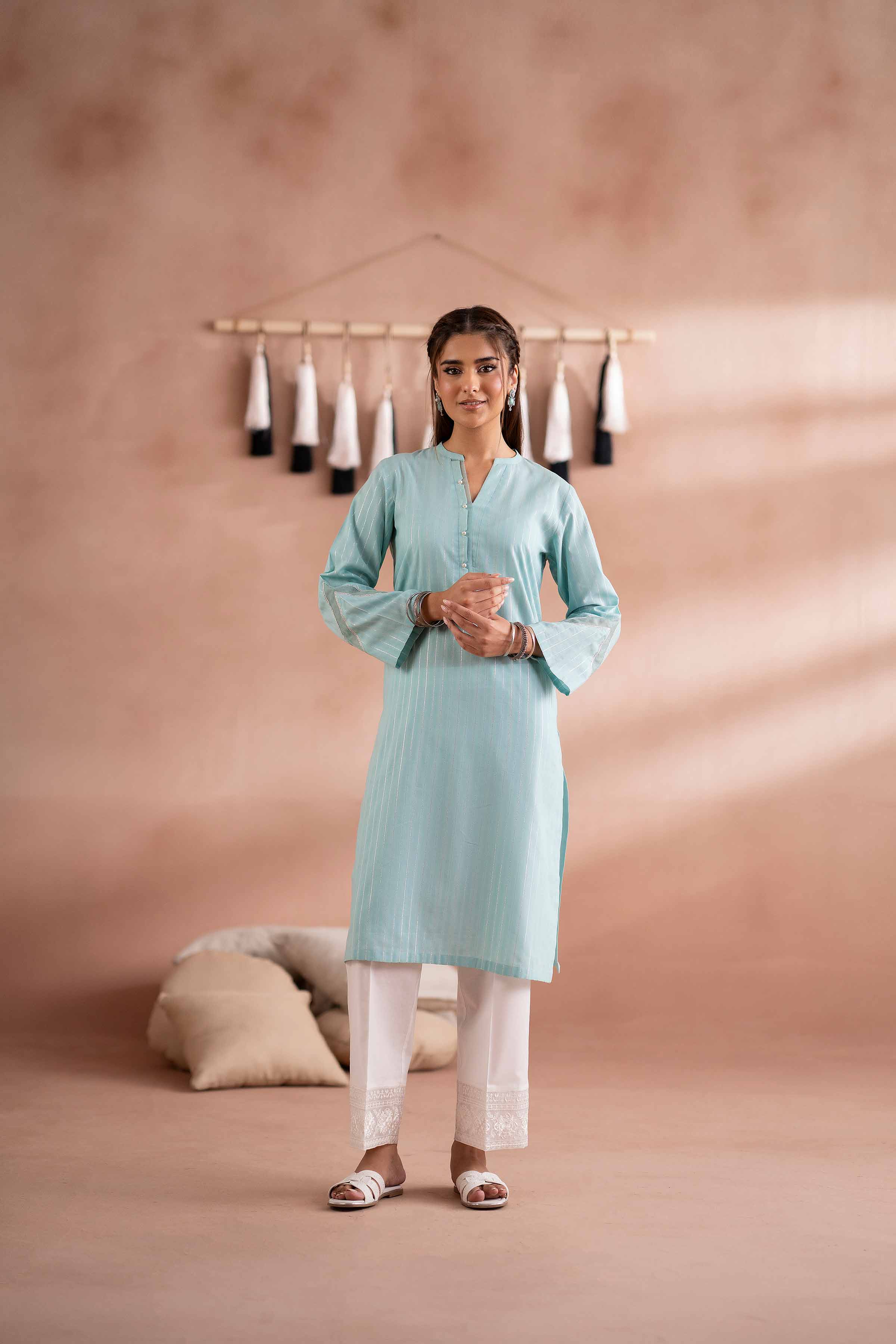 Basic Shirt - PS25-79 READY TO WEAR Blue Yarn Dyed 1 Piece Solids