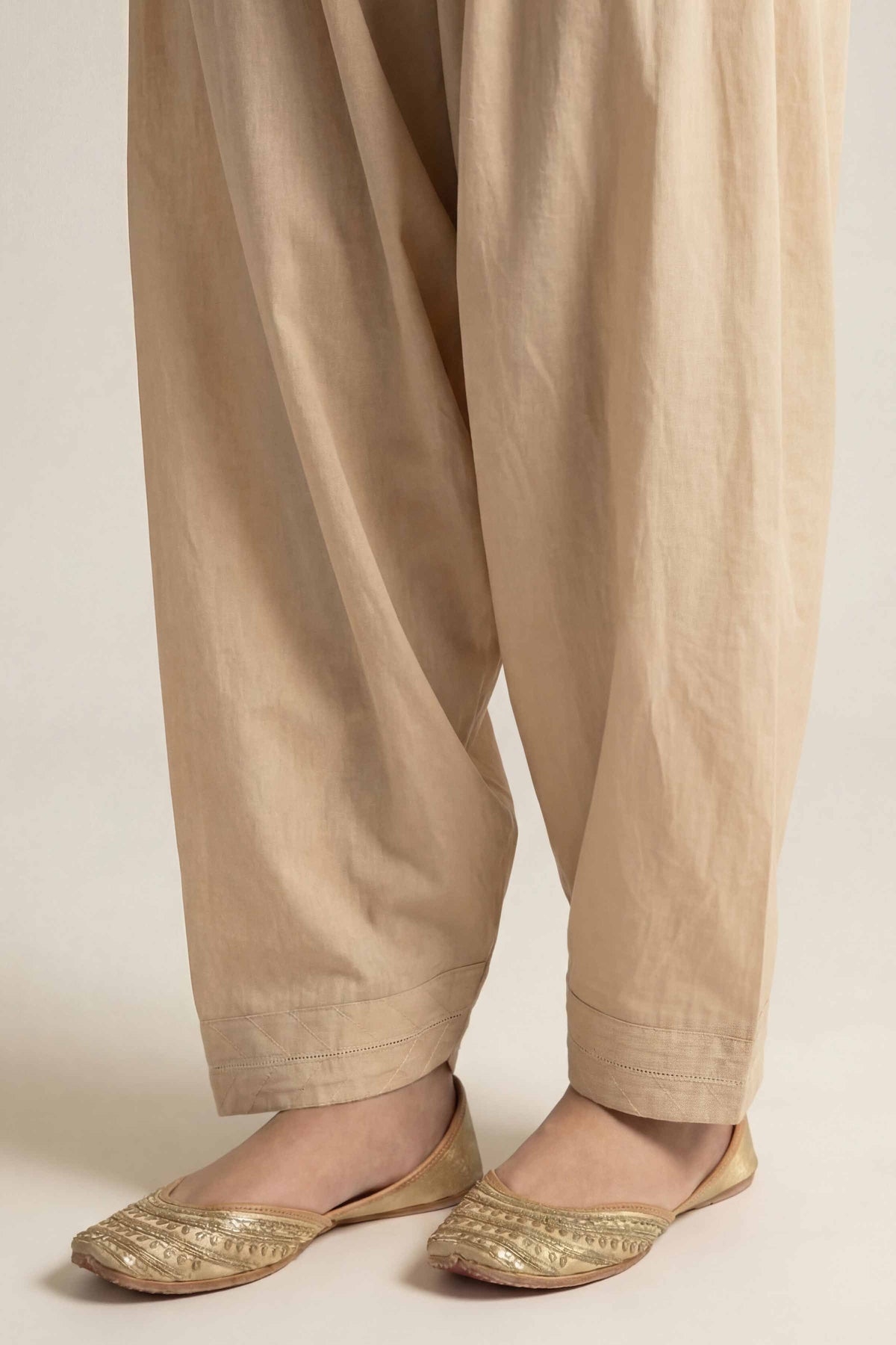 Solid Shalwar - PS26-191 Beige Cambric 1PC Solids Nishat Australia
