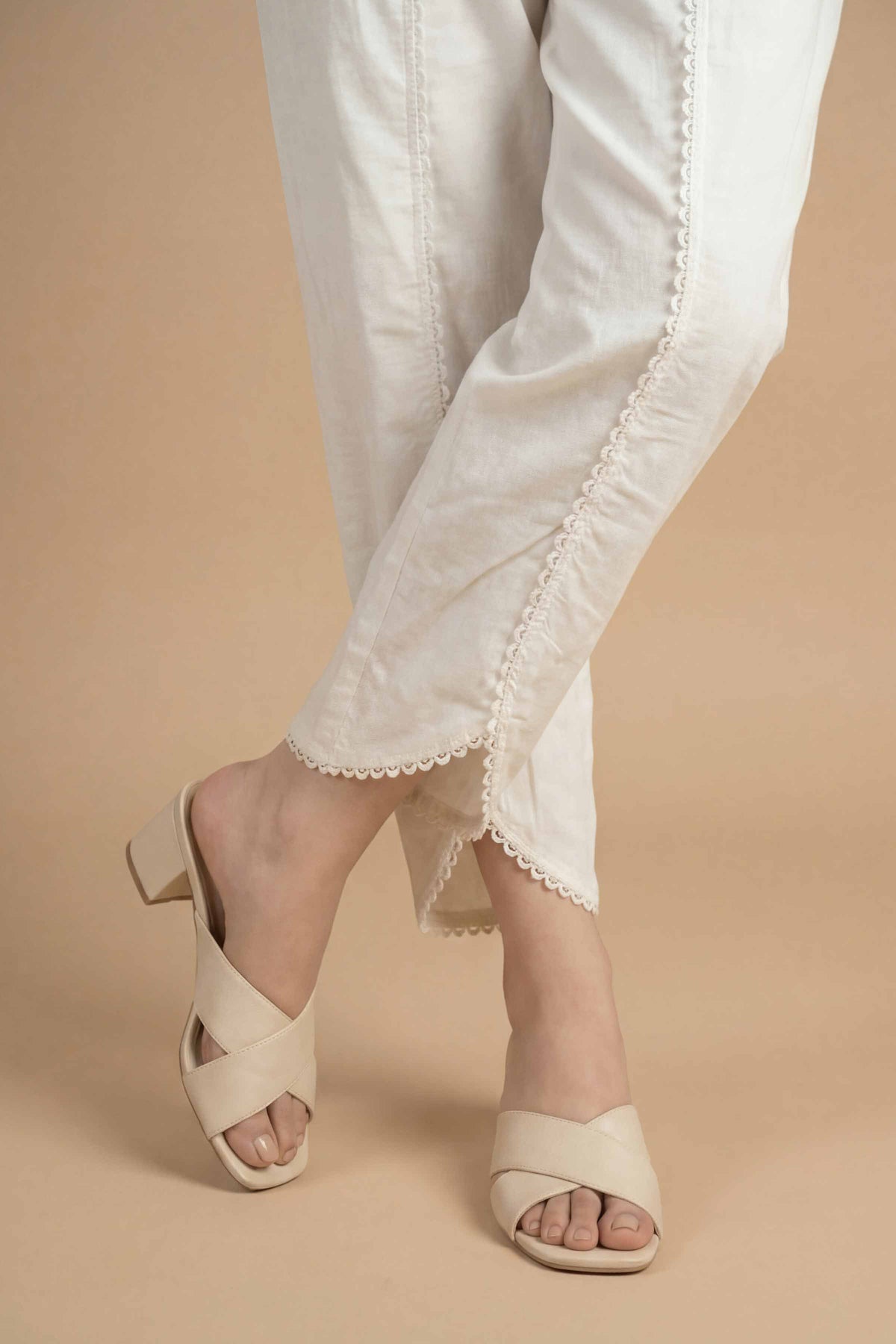 Solid Shalwar - PS26-197 White Cambric 1PC Solids Nishat Australia