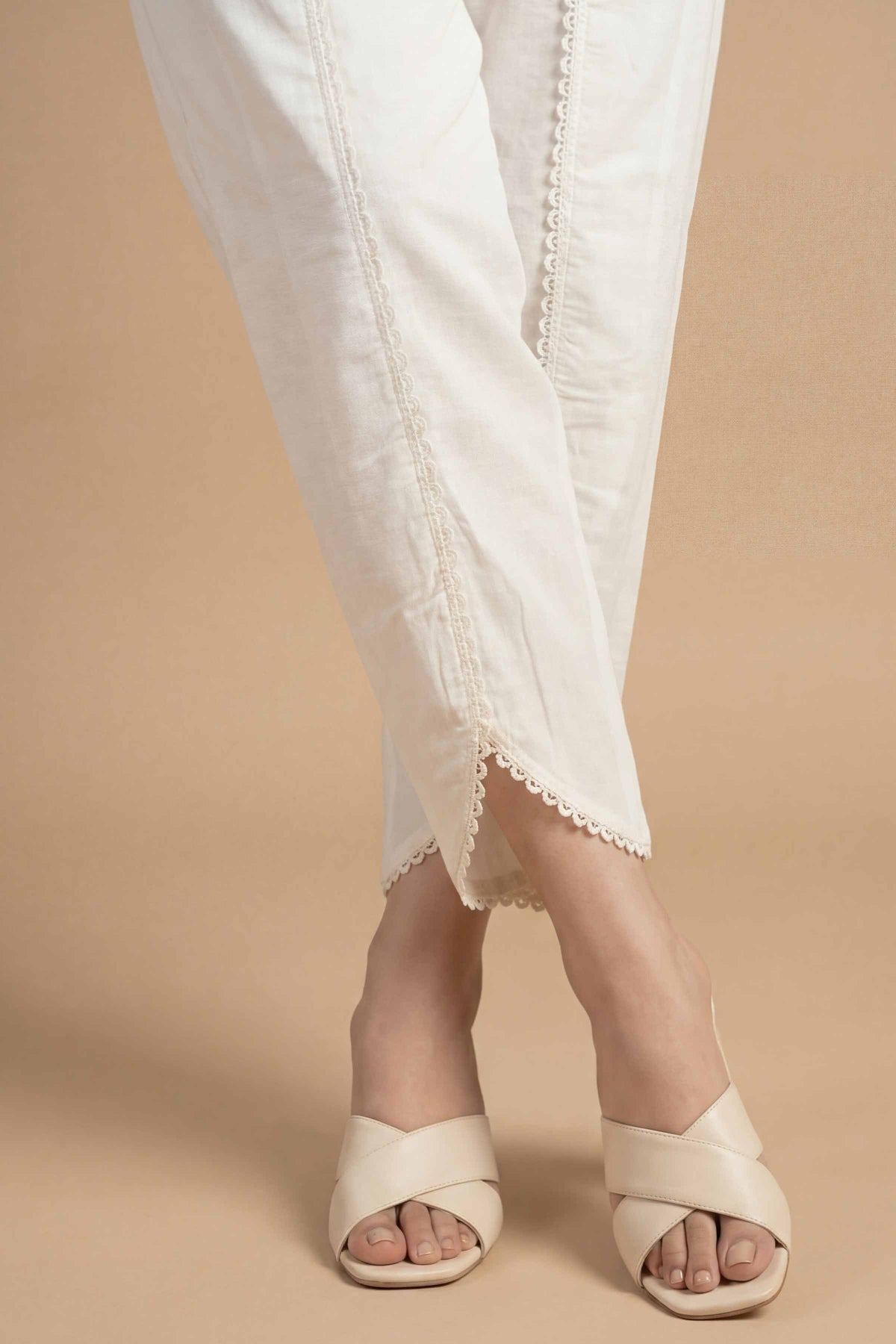 Solid Shalwar - PS26-197 White Cambric 1PC Solids Nishat Australia
