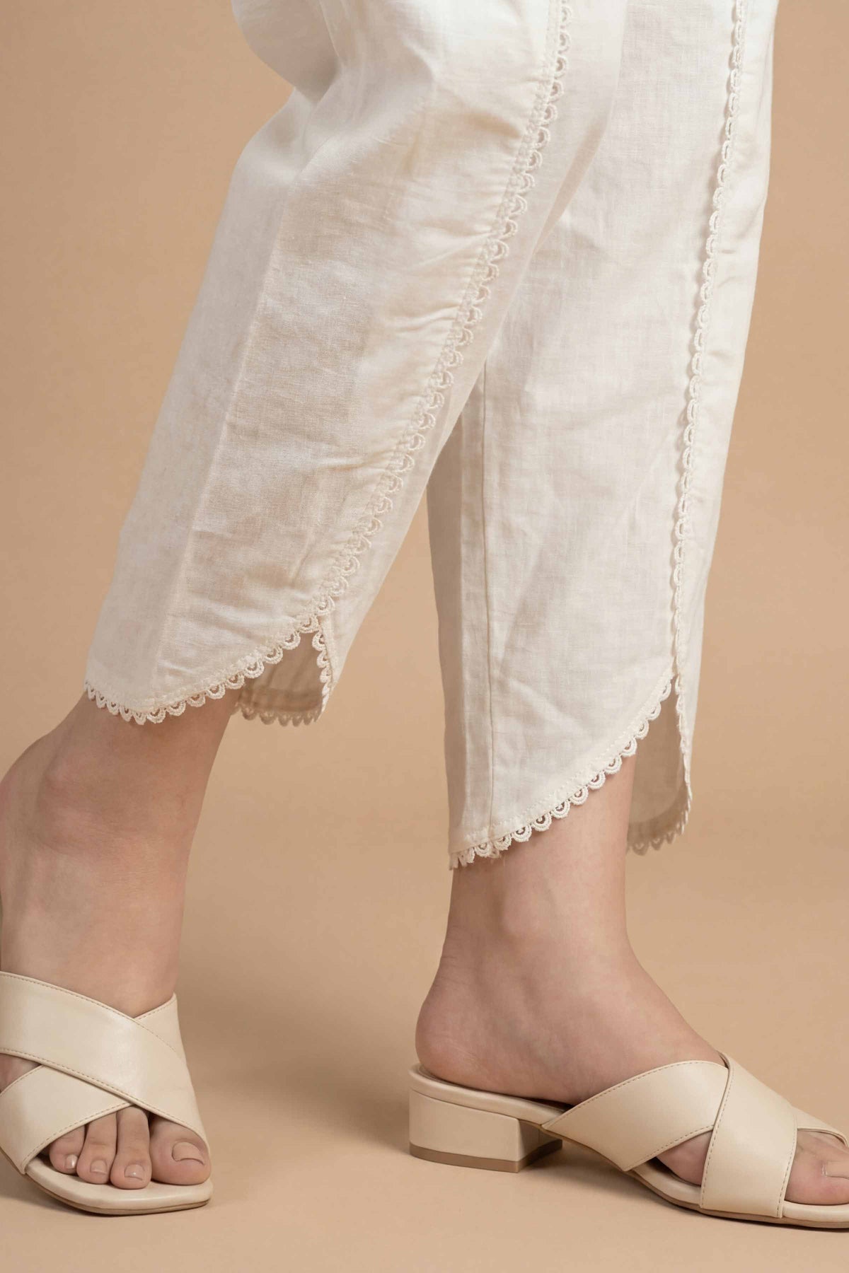 Solid Shalwar - PS26-197 White Cambric 1PC Solids Nishat Australia