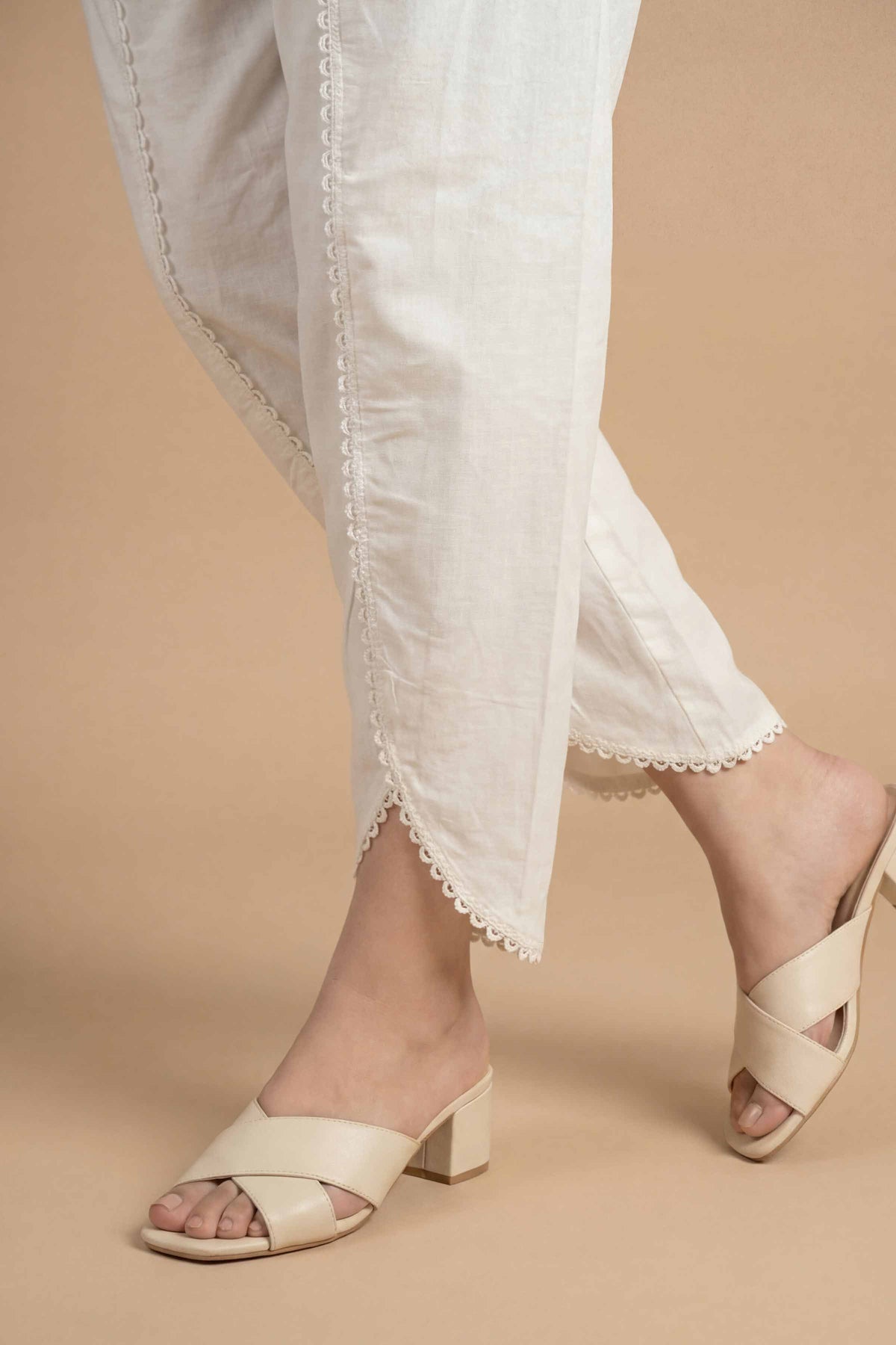 Solid Shalwar - PS26-197 White Cambric 1PC Solids Nishat Australia