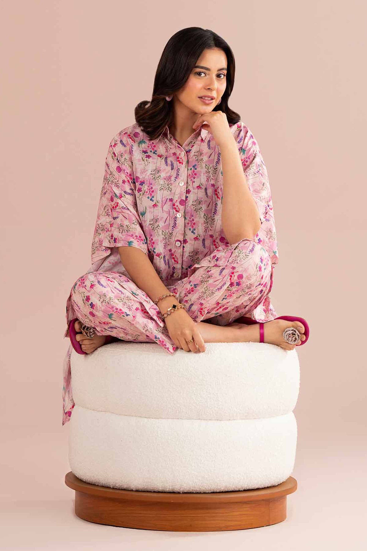 2 Piece - Printed Suit - PS26-76 Pink Lawn 2PC Printed Nishat Australia