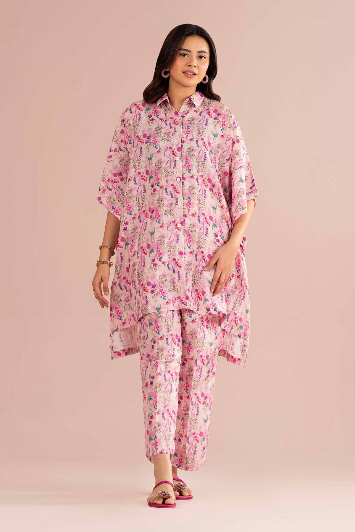 2 Piece - Printed Suit - PS26-76 Pink Lawn 2PC Printed Nishat Australia