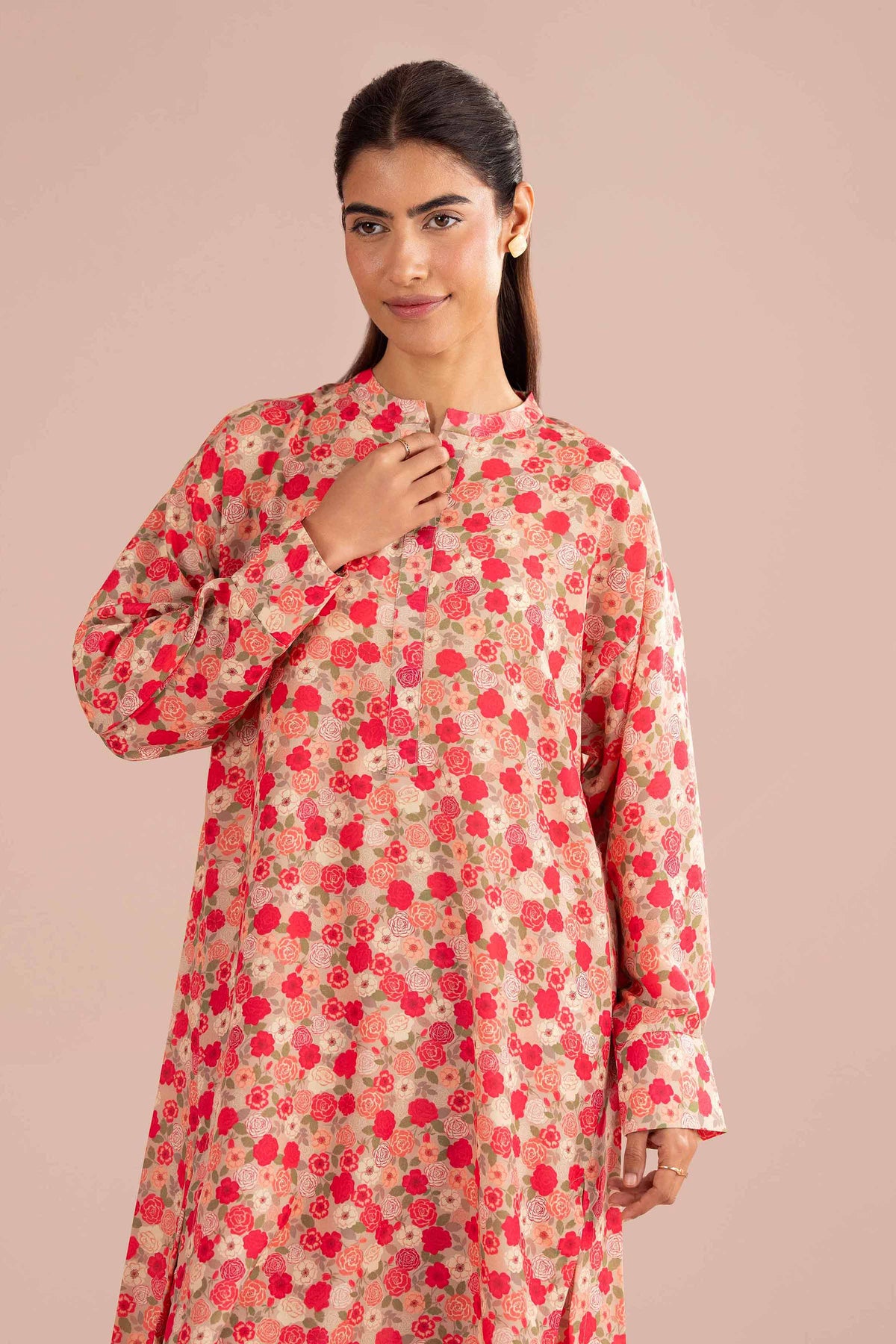 2 Piece - Printed Suit - PS26-83 Beige Lawn 2PC Printed Nishat Australia