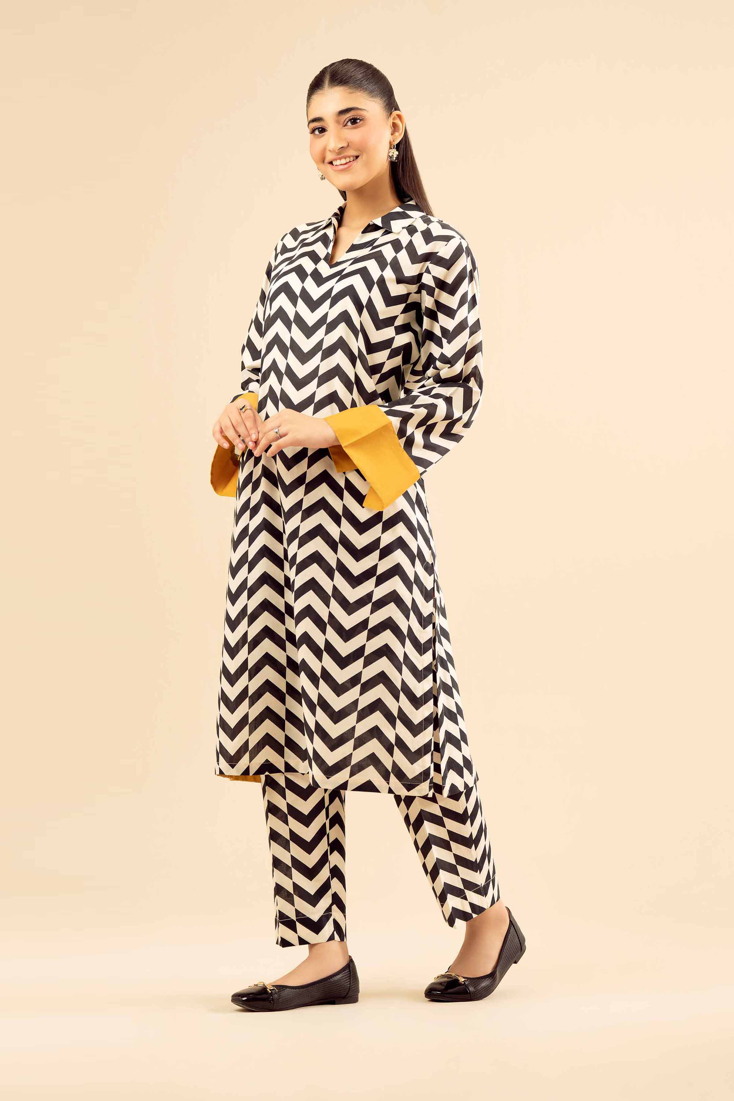 2 Piece - Printed Suit - PW25-04 READY TO WEAR Multi Cambric 2PC Printed