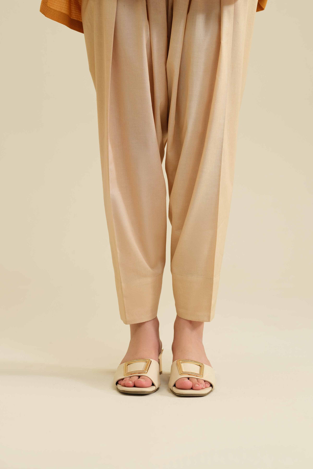 Basic Shalwar - PW25-102 Beige Cambric 1PC Solids Nishat Australia