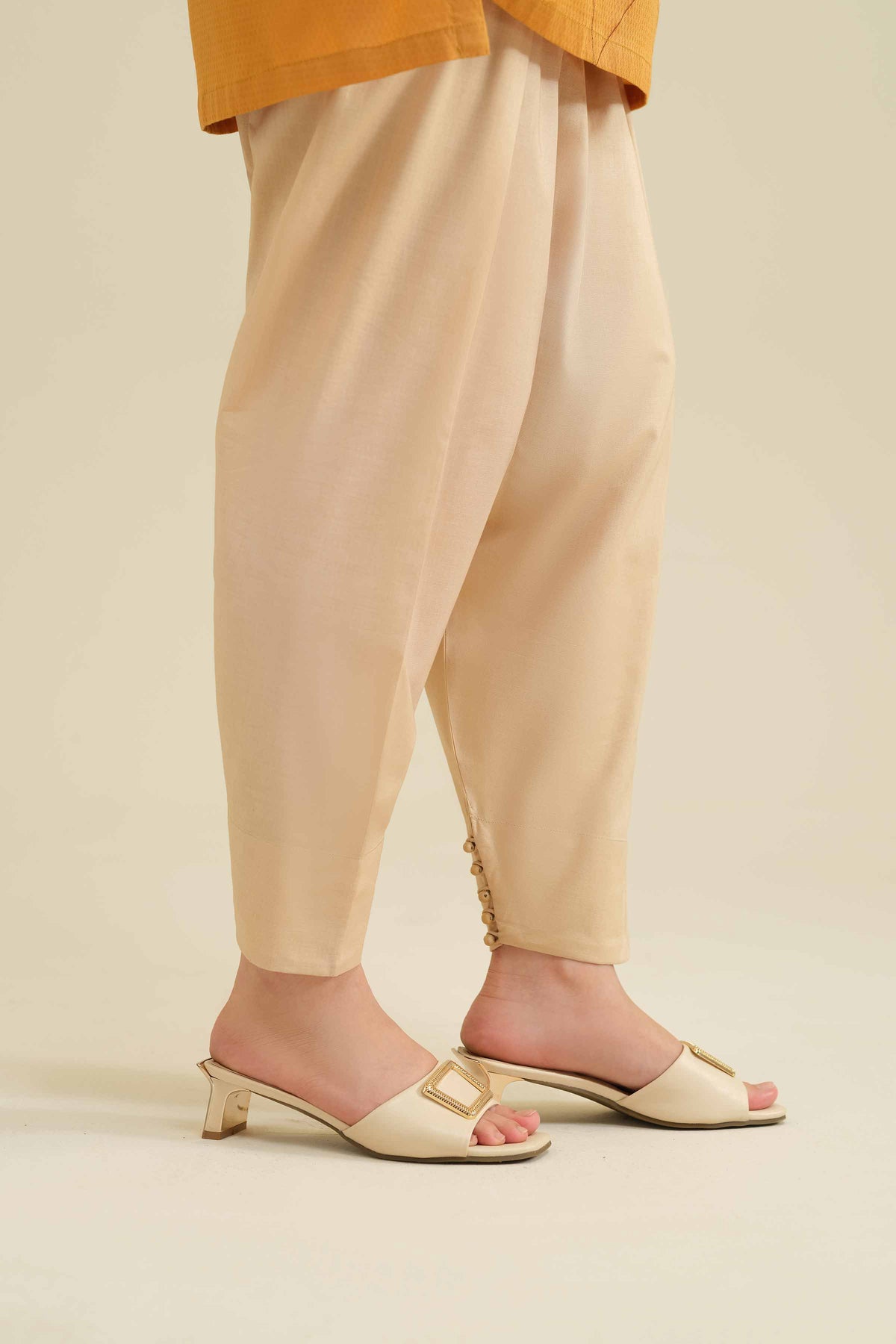 Basic Shalwar - PW25-102 Beige Cambric 1PC Solids Nishat Australia
