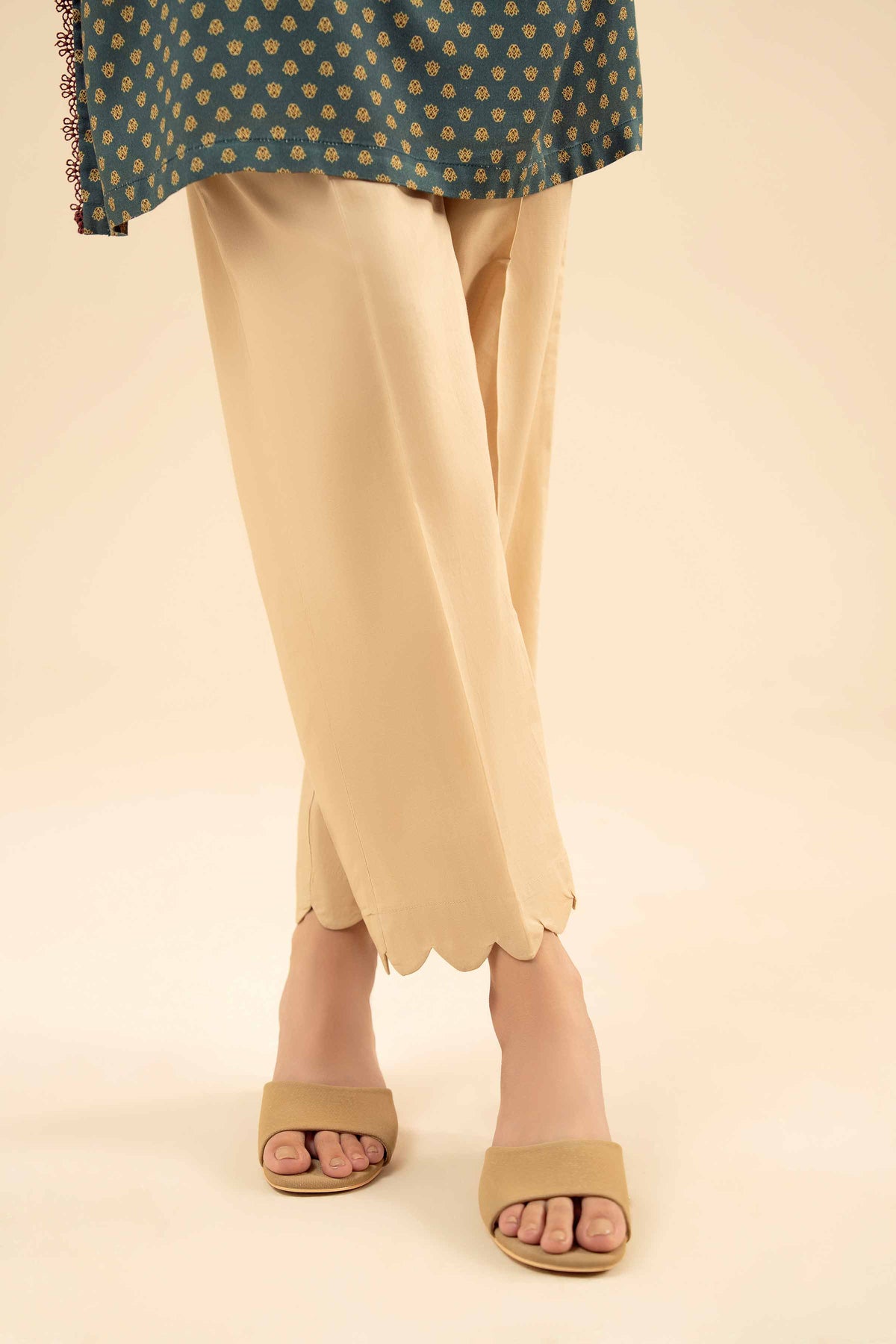 Basic Trousers - PW25-108 Beige Cambric 1PC Solids Nishat Australia