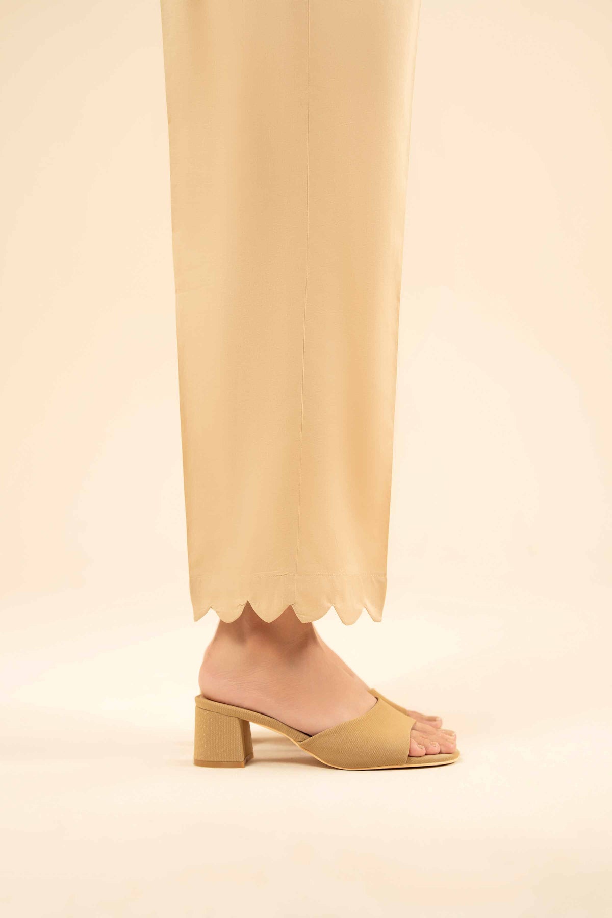 Basic Trousers - PW25-108 Beige Cambric 1PC Solids Nishat Australia