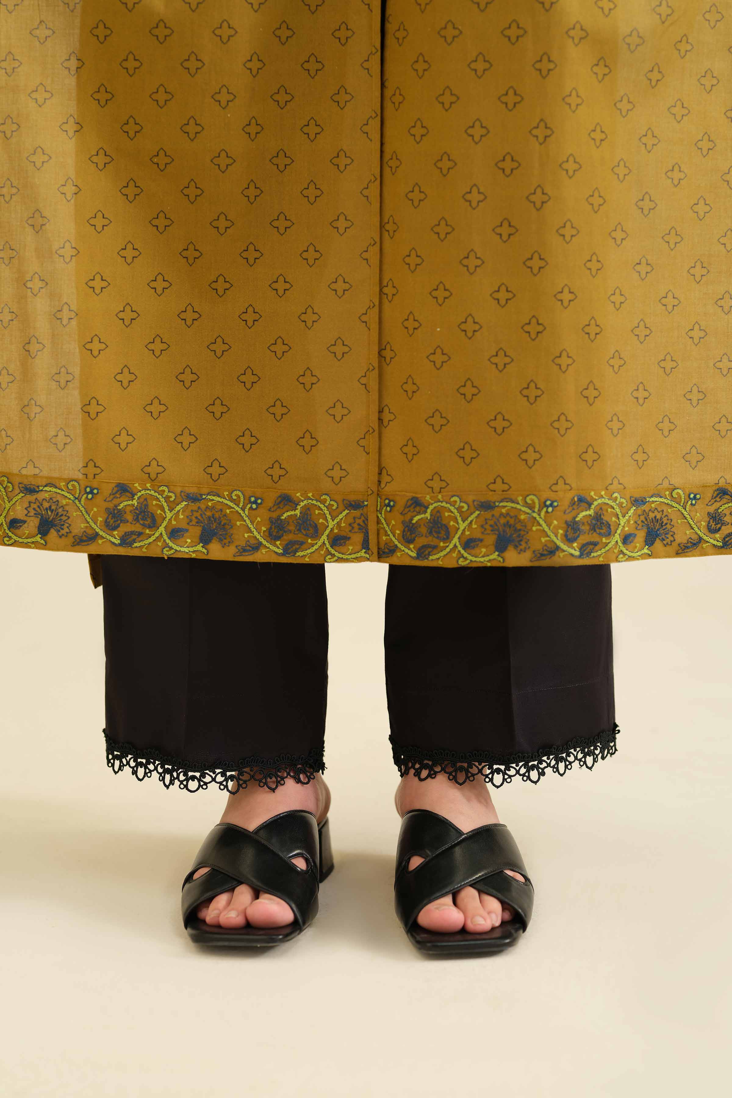Basic Trousers - PW25-109 READY TO WEAR Black Cambric 1PC Solids