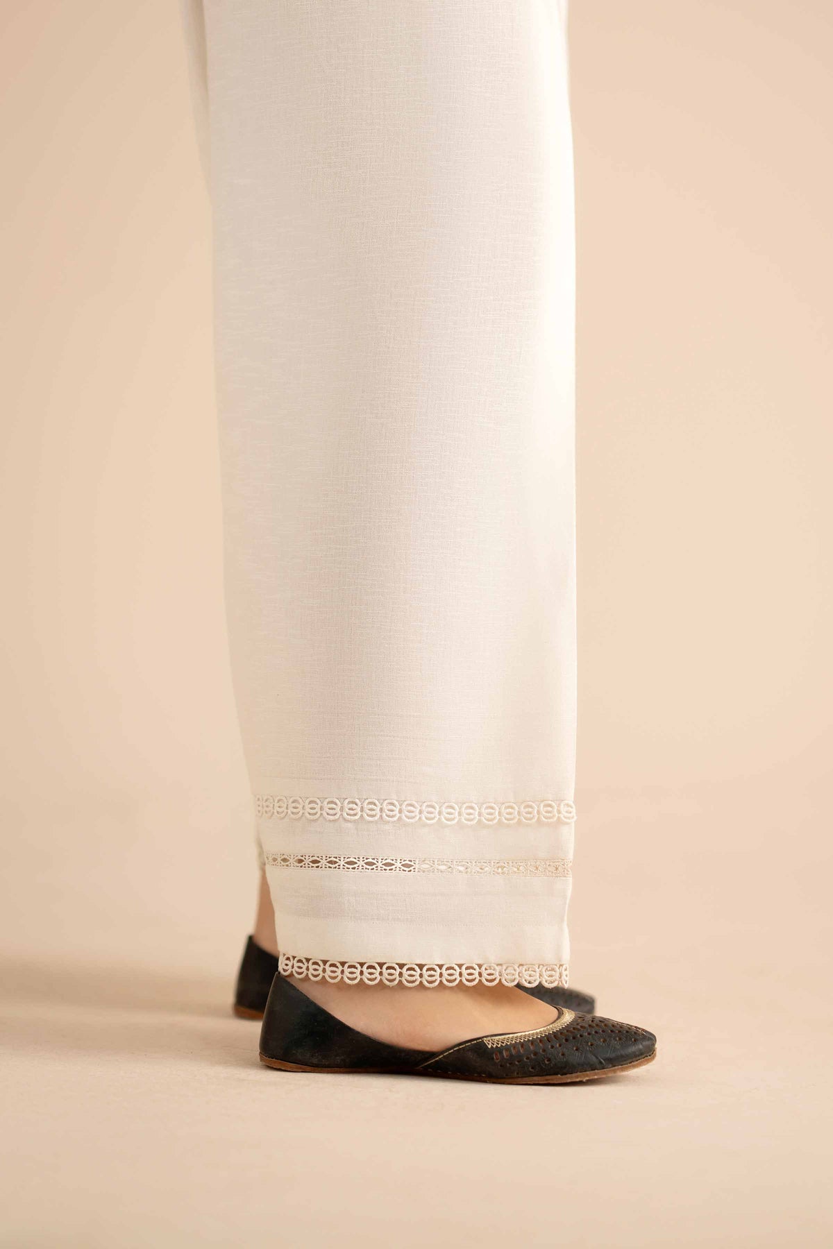 Basic Shalwar - PW25-115 White Cambric 1PC Solids Nishat Australia