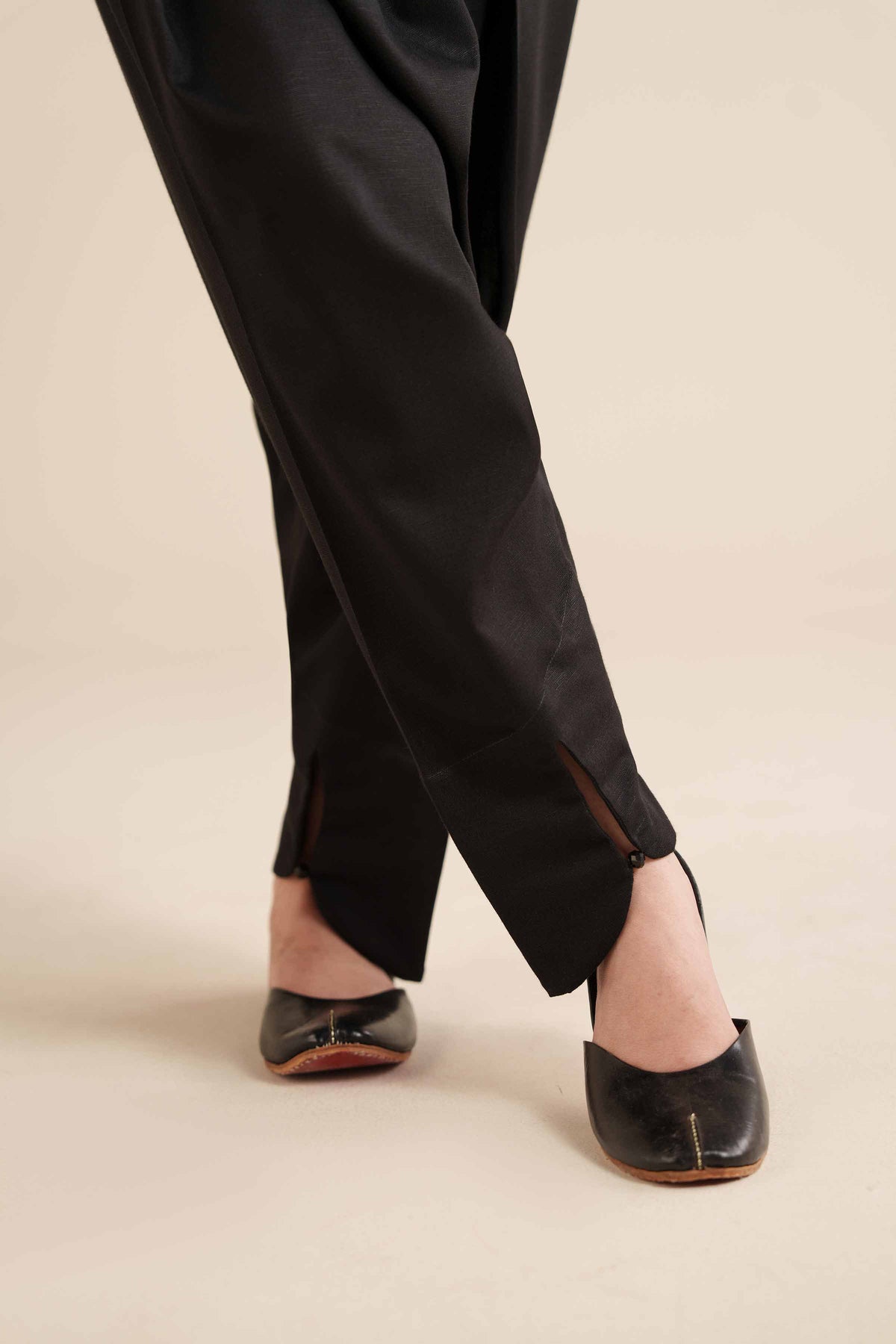 Basic Shalwar - PW25-121 Black Karandi 1PC Solids Nishat Australia