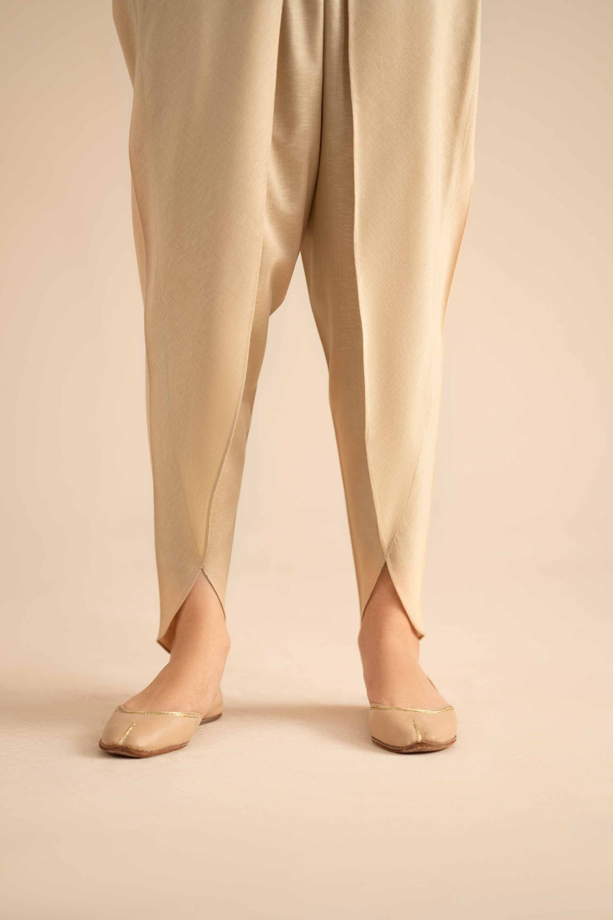 Basic Shalwar - PW25-128 Beige Karandi 1PC Solids Nishat Australia