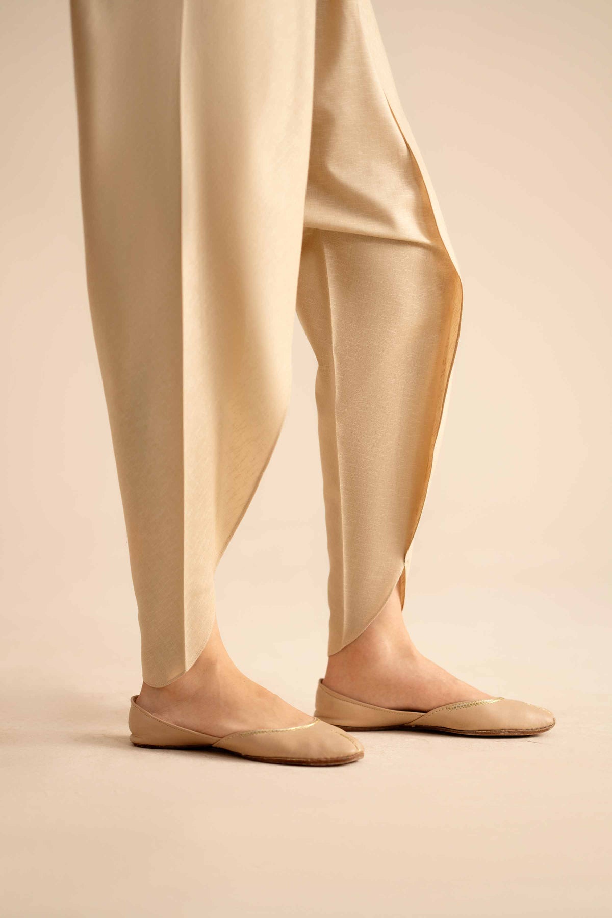 Basic Shalwar - PW25-128 Beige Karandi 1PC Solids Nishat Australia