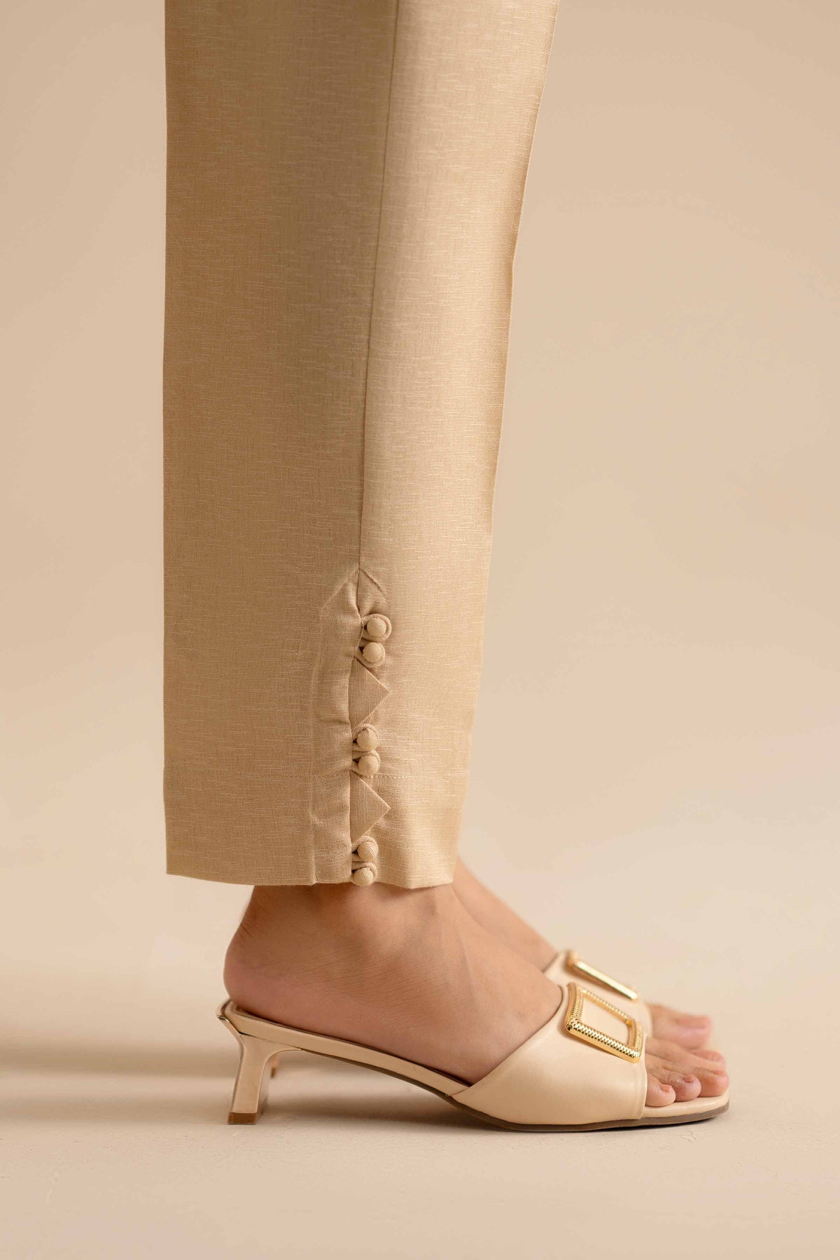Basic Trousers - PW25-129 Beige Karandi 1PC Solids Nishat Australia