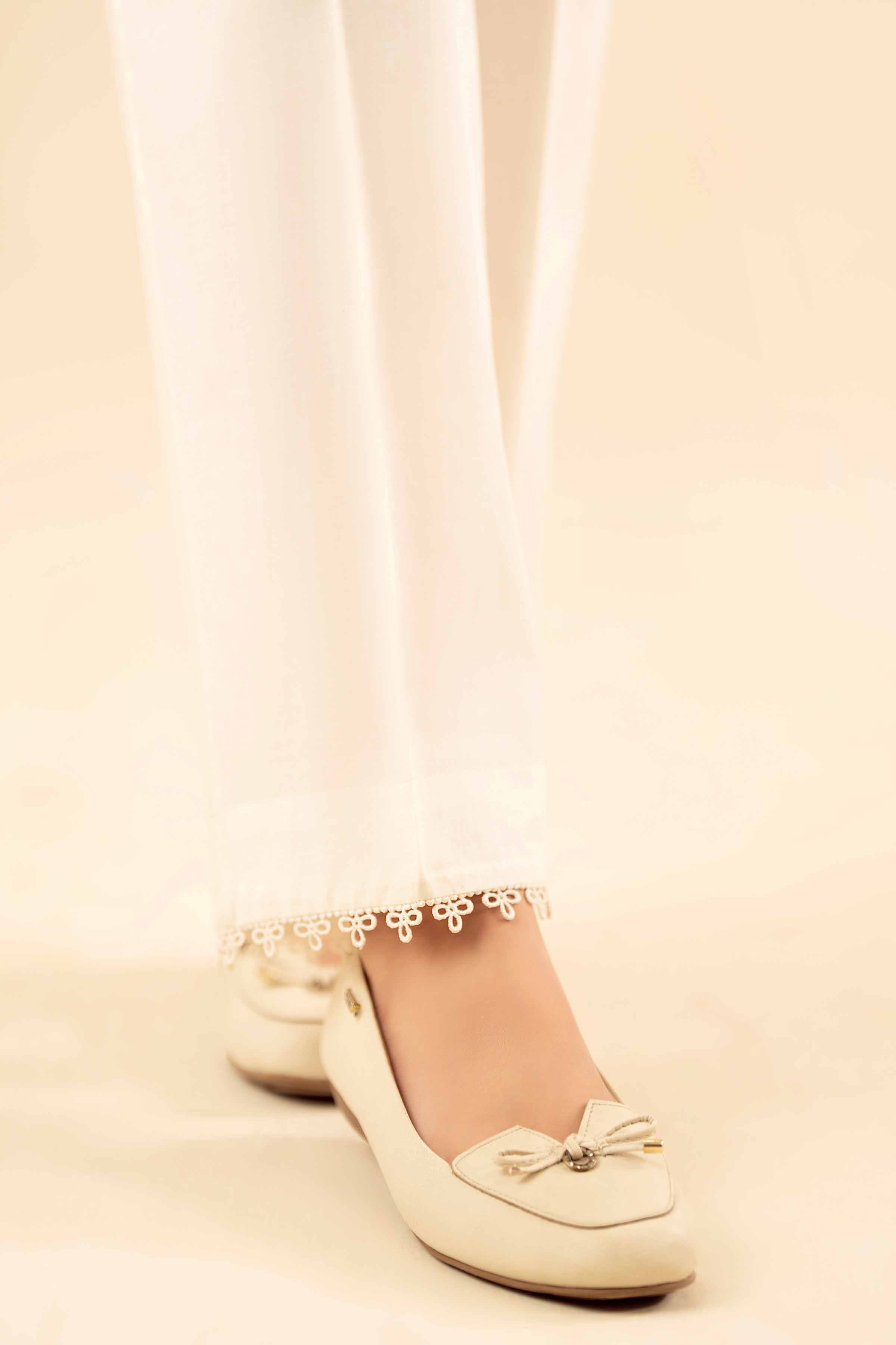 Basic Trousers - PW25-135 READY TO WEAR White Cambric 1PC Solids