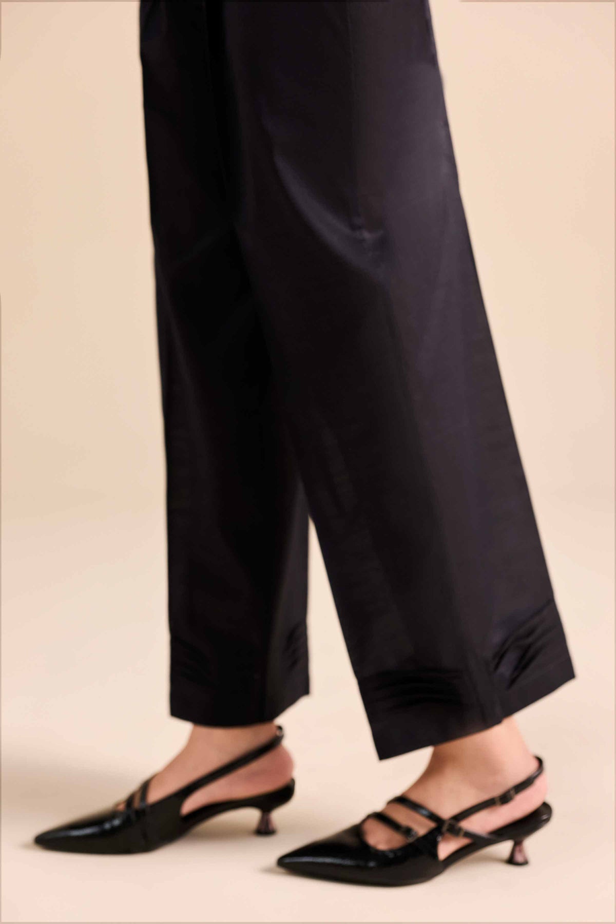Basic Trousers - PW25-142 Black Karandi 1PC Solids Nishat Australia