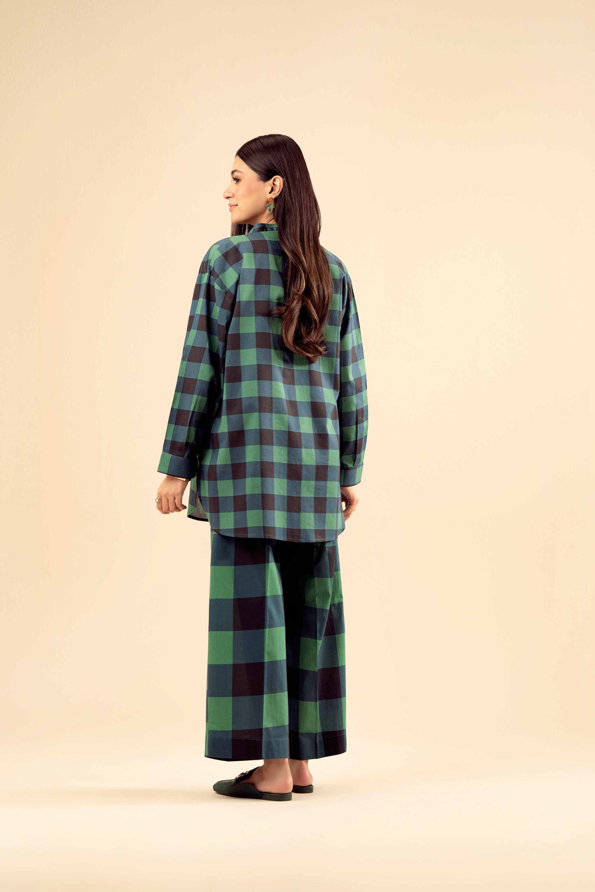 2 Piece - Printed Suit - PW25-18 Green Cambric 2PC Printed Nishat Australia