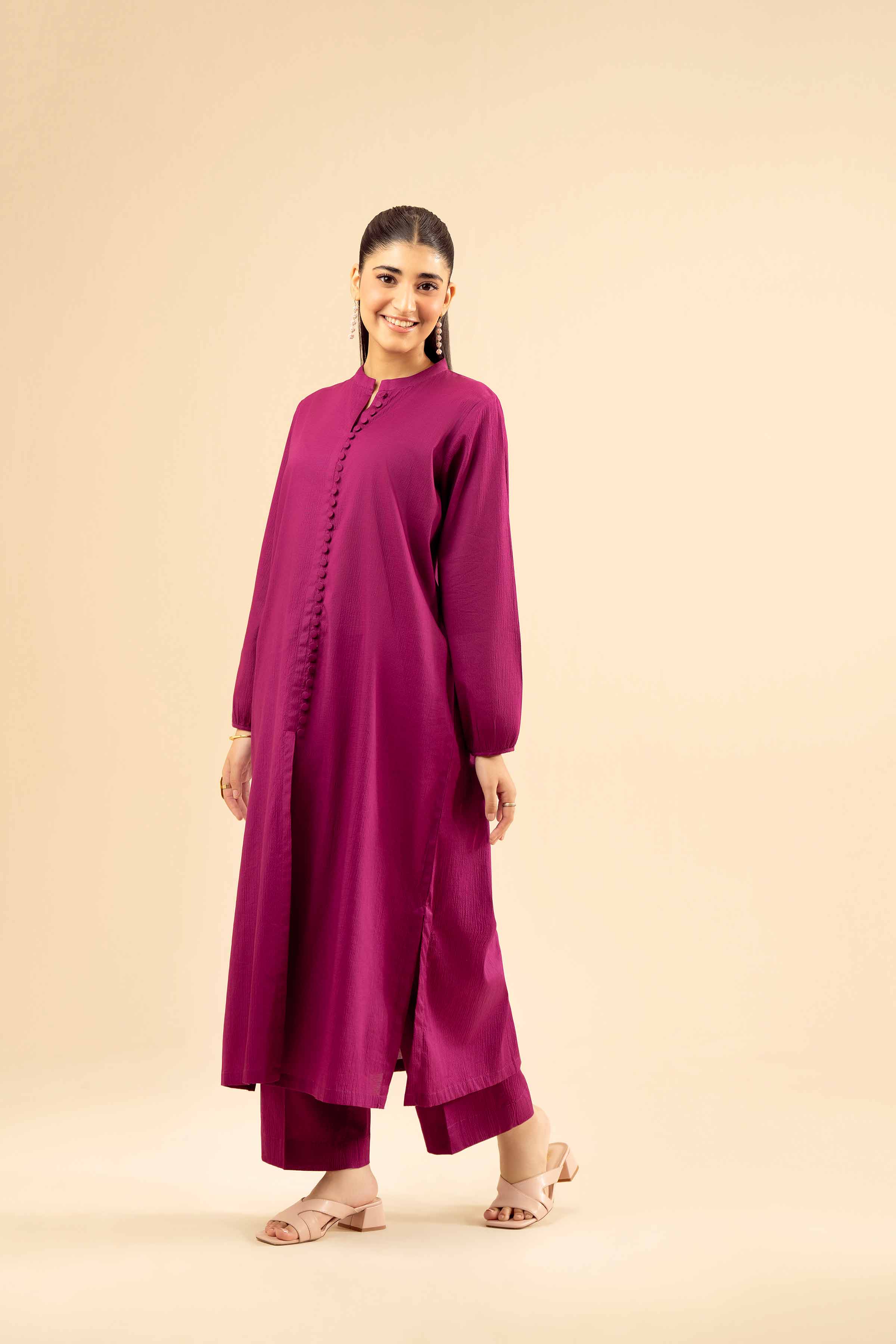 2 Piece - Basic Suit - PW25-205 READY TO WEAR Purple Crush 2PC Solids