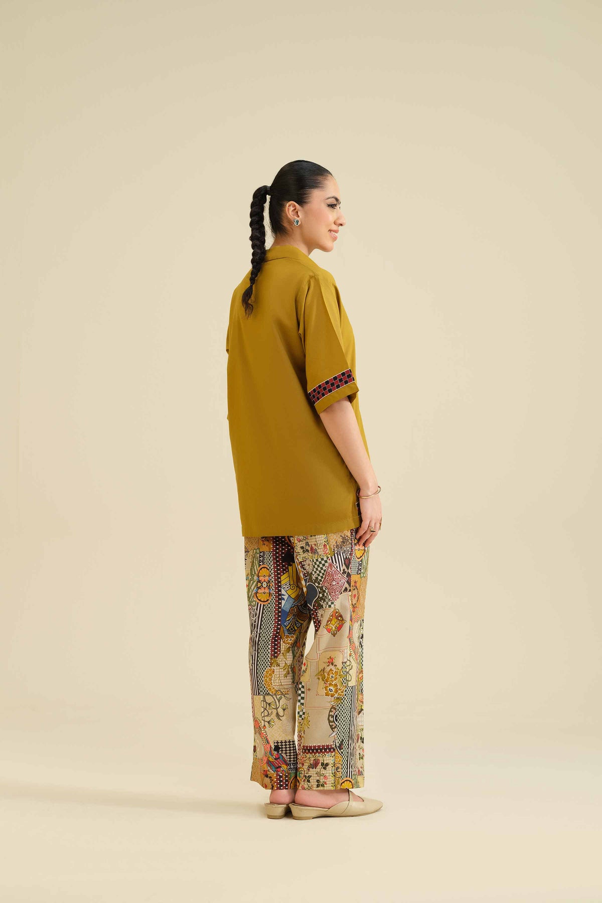 2 Piece - Embroidered Suit - PW25-208 Yellow Wool 2PC Embroidered Nishat Australia