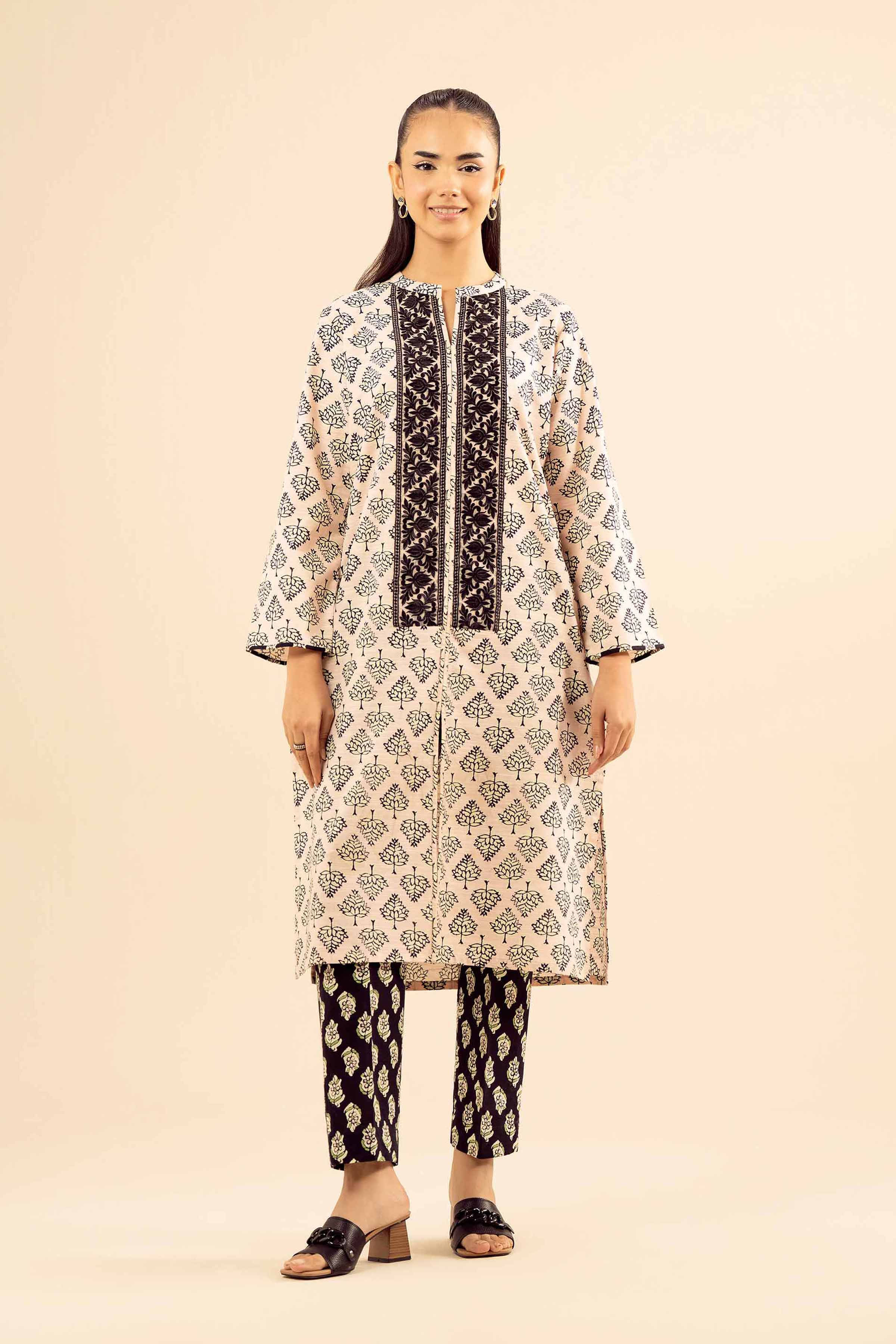 2 Piece - Printed Embroidered Suit - PW25-226 READY TO WEAR Multi Khaddar 2PC Embroidered