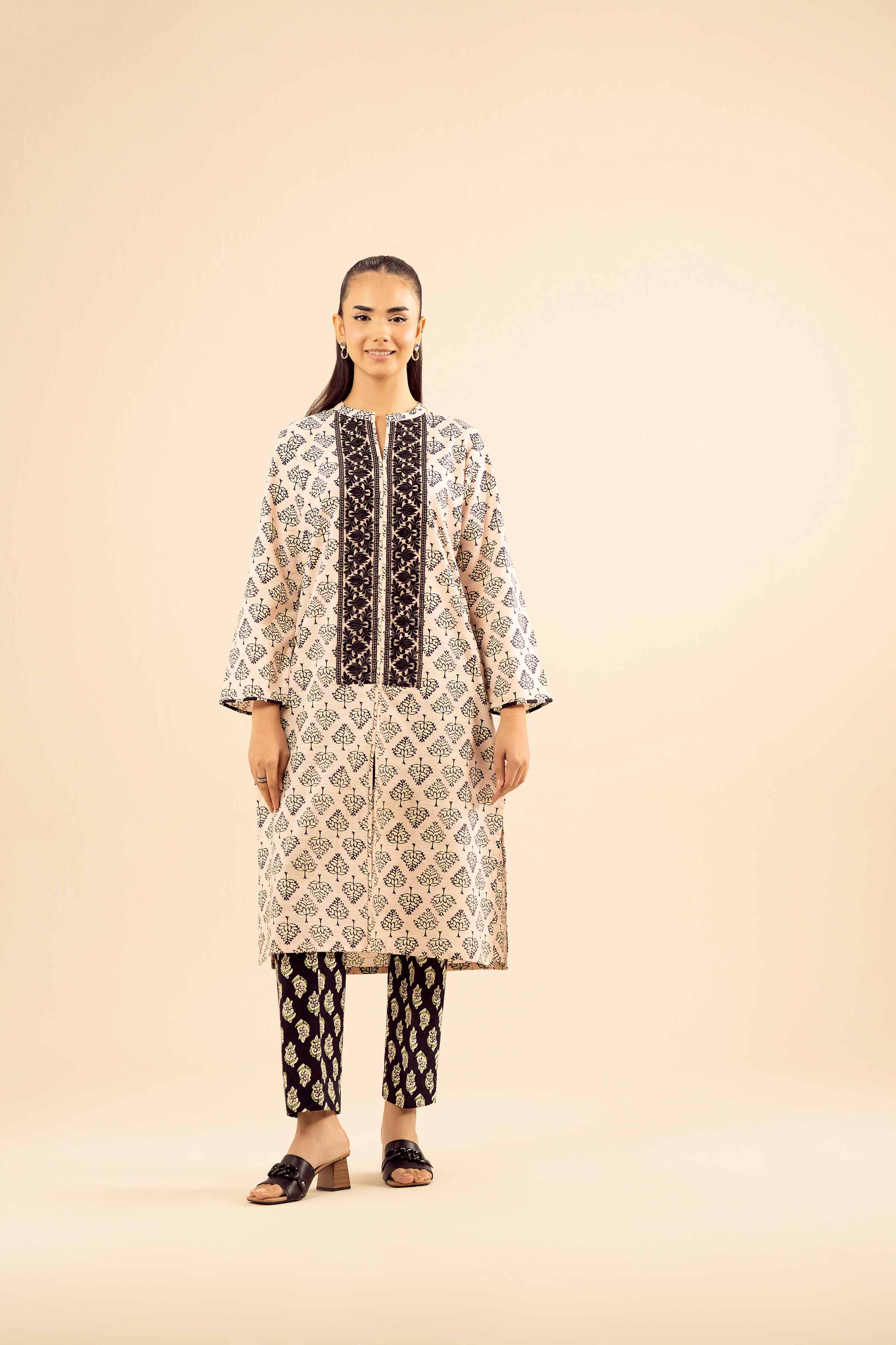 2 Piece - Printed Embroidered Suit - PW25-226 READY TO WEAR Multi Khaddar 2PC Embroidered
