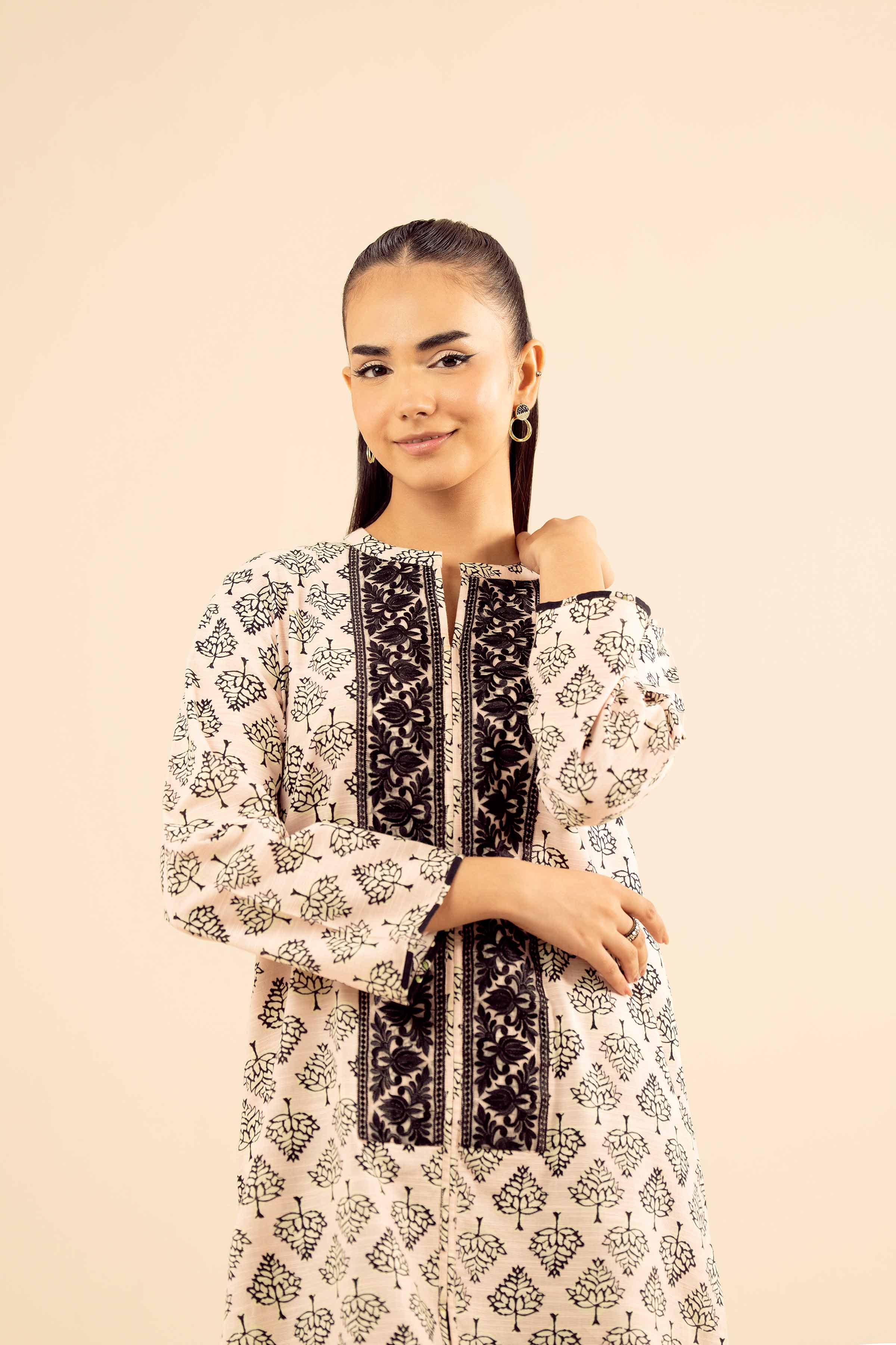 2 Piece - Printed Embroidered Suit - PW25-226 READY TO WEAR Multi Khaddar 2PC Embroidered