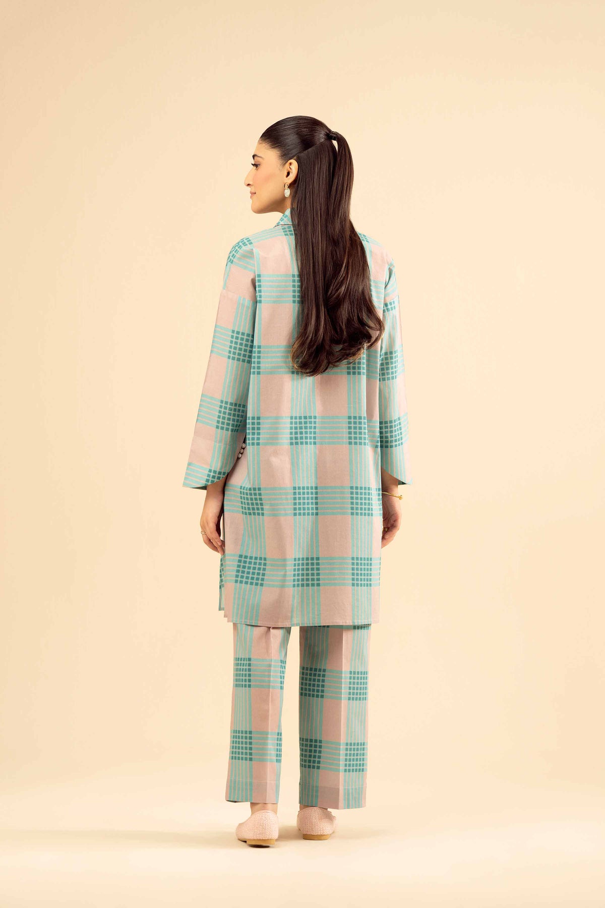 2 Piece - Printed Suit - PW25-28 Blue Cambric 2PC Printed Nishat Australia