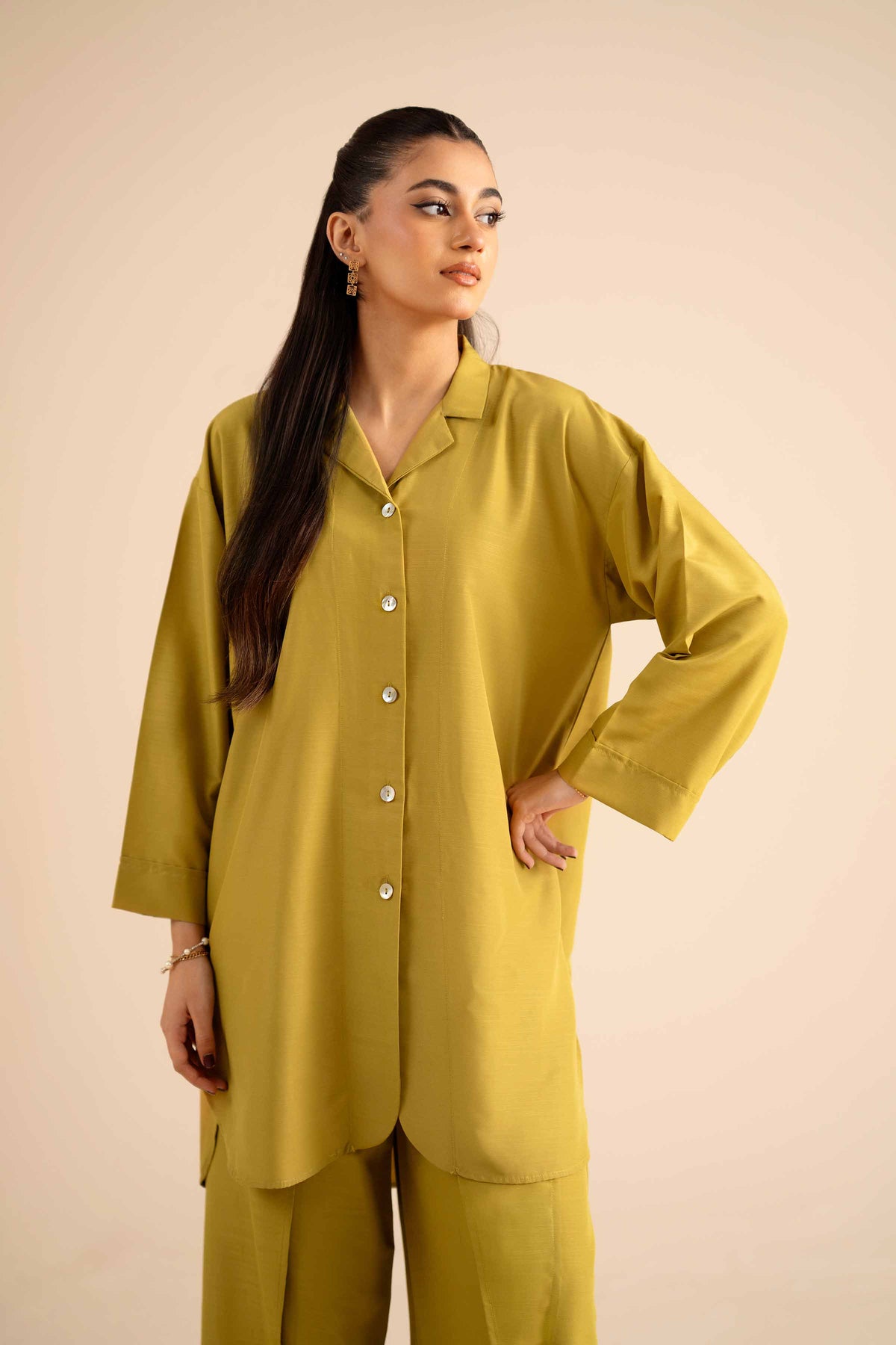 2 Piece - Basic Suit - PW25-317 Green Silk 2PC Solids Nishat Australia