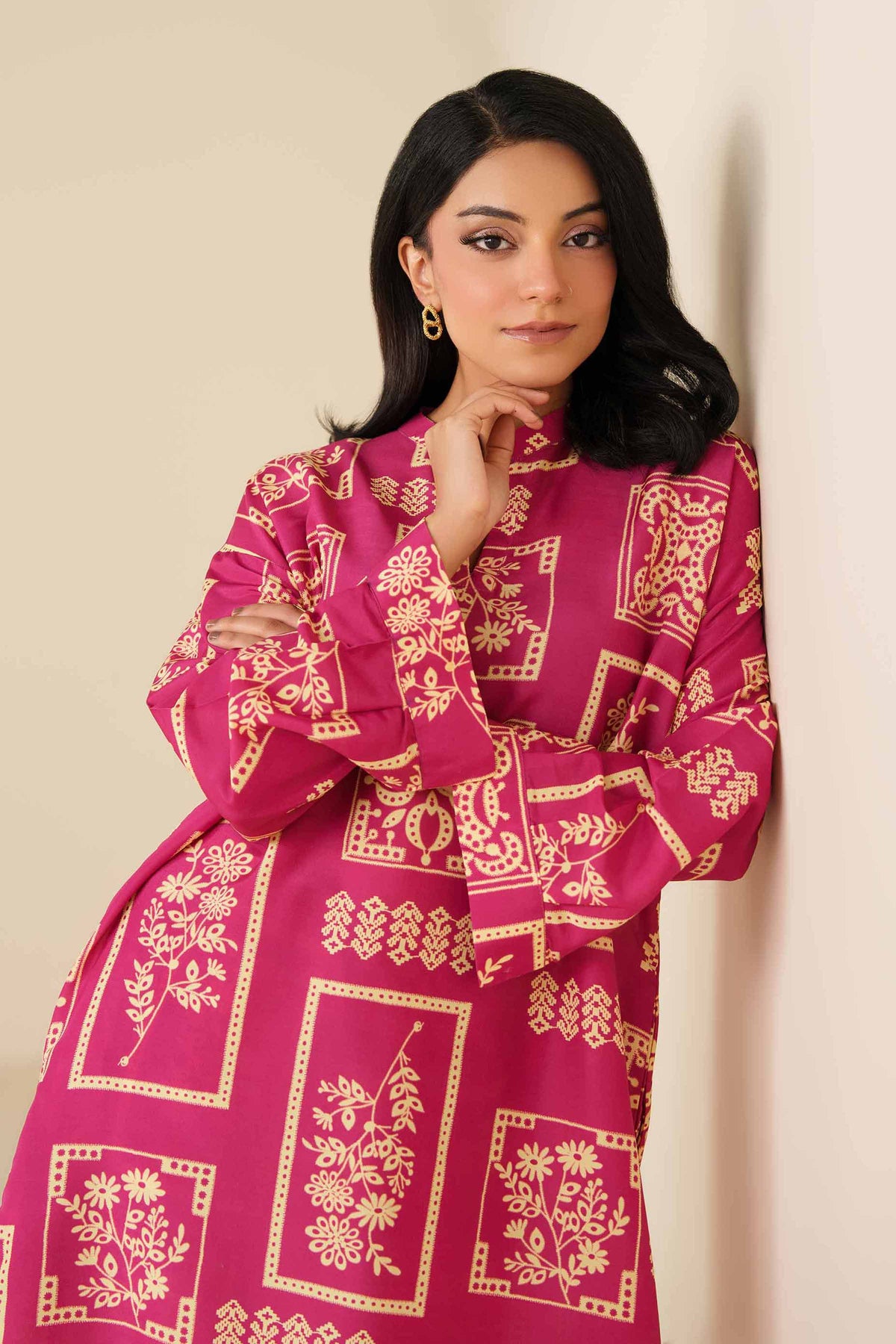 2 Piece - Printed Suit - PW25-362 Pink Lawn 2PC Printed Nishat Australia