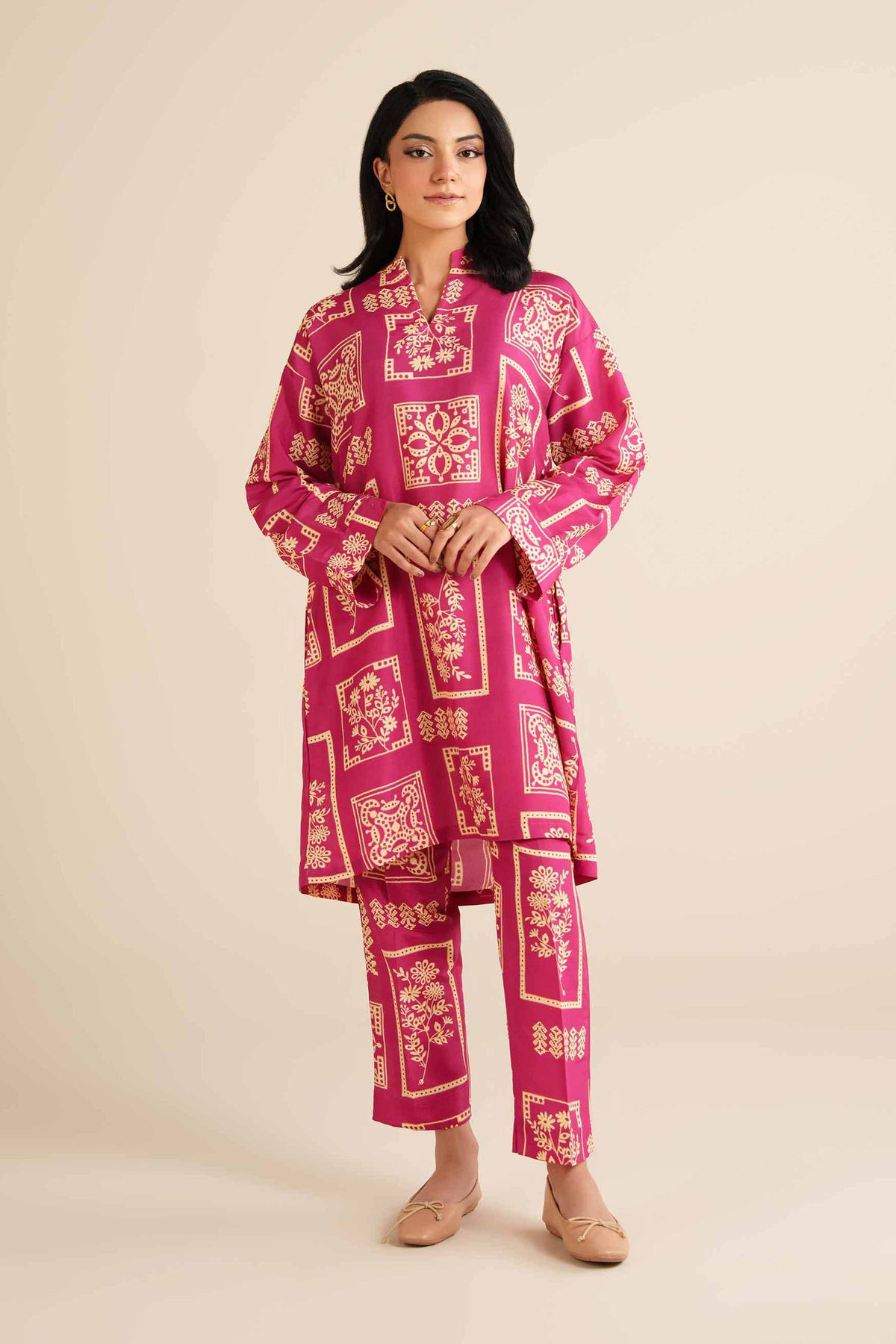 2 Piece - Printed Suit - PW25-362 Pink Lawn 2PC Printed Nishat Australia