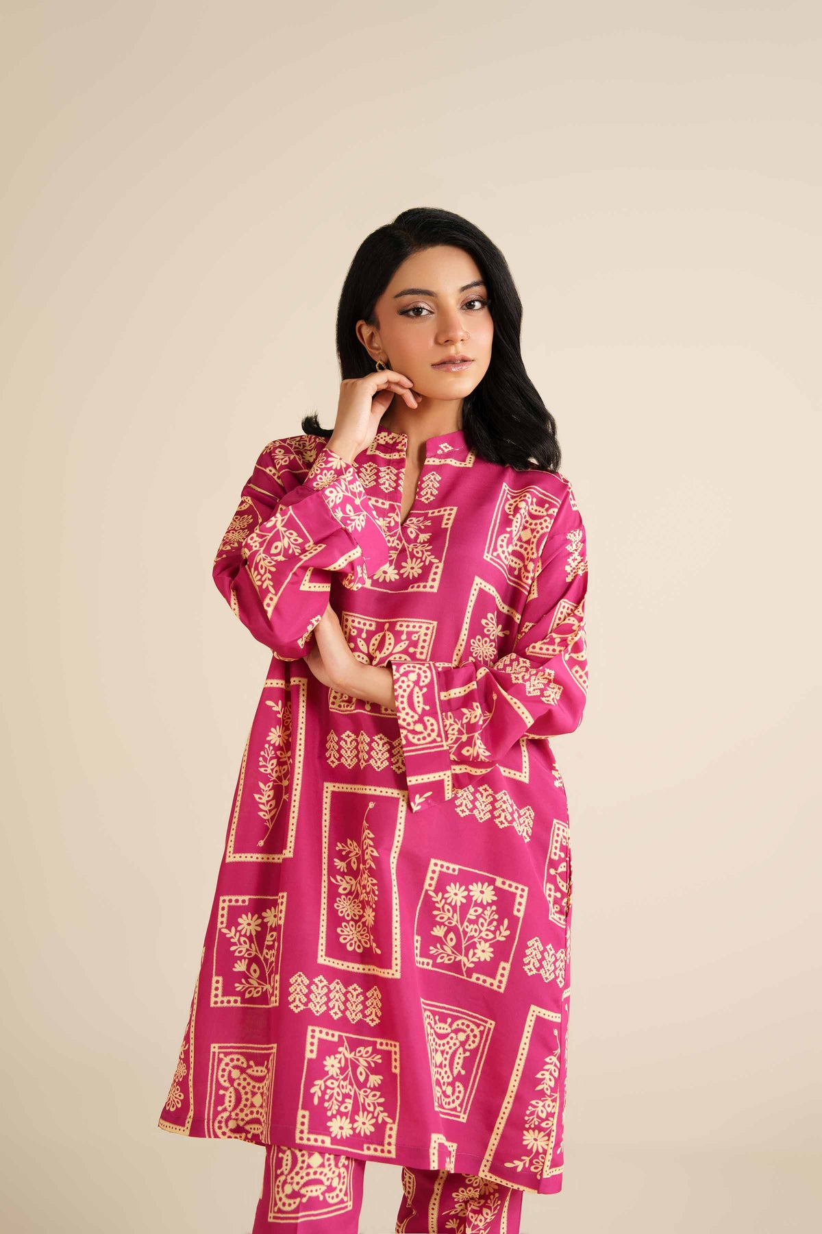 2 Piece - Printed Suit - PW25-362 Pink Lawn 2PC Printed Nishat Australia