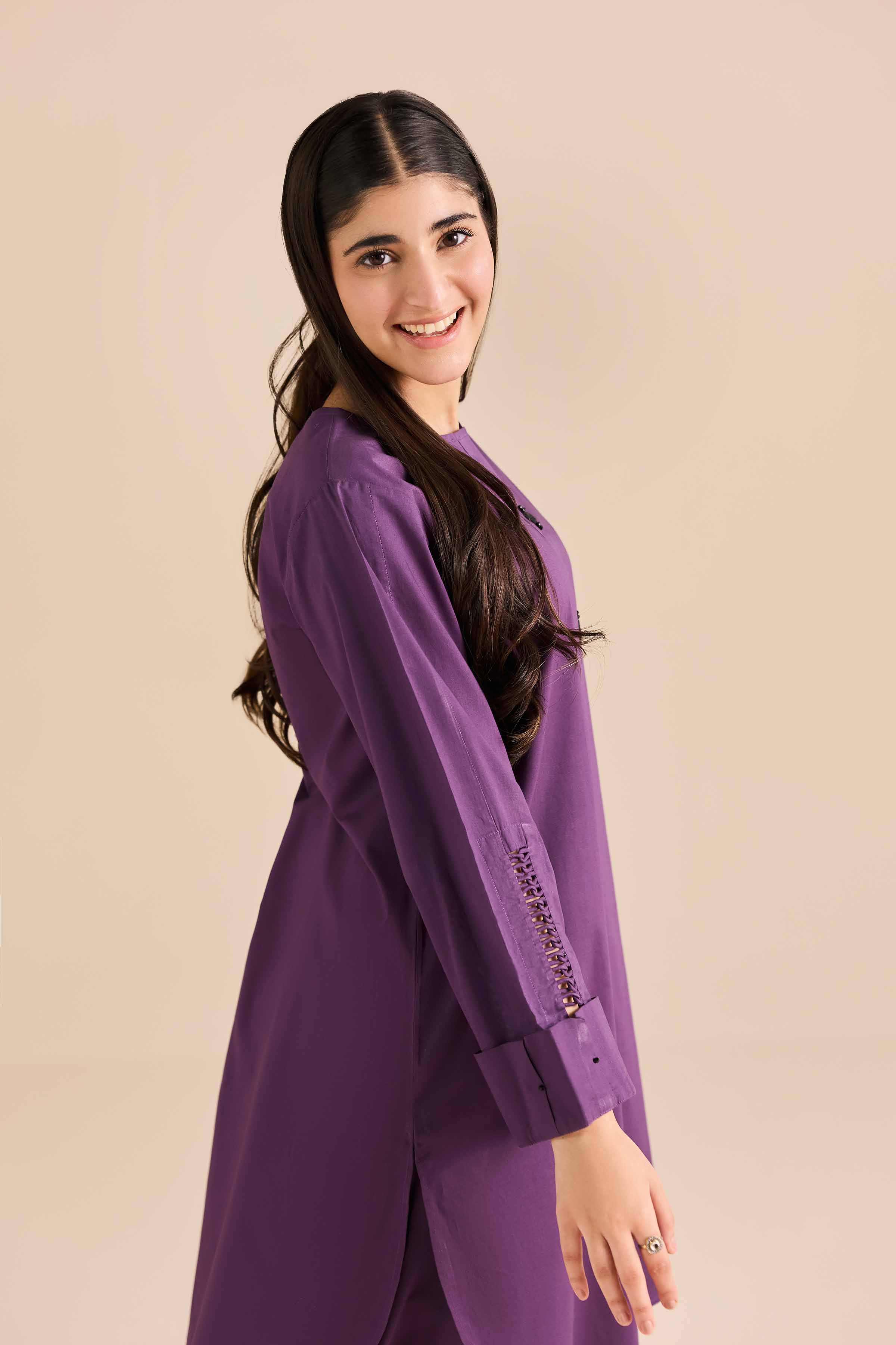 2 Piece - Basic Suit - PW25-381 READY TO WEAR Purple PV 2PC Solids