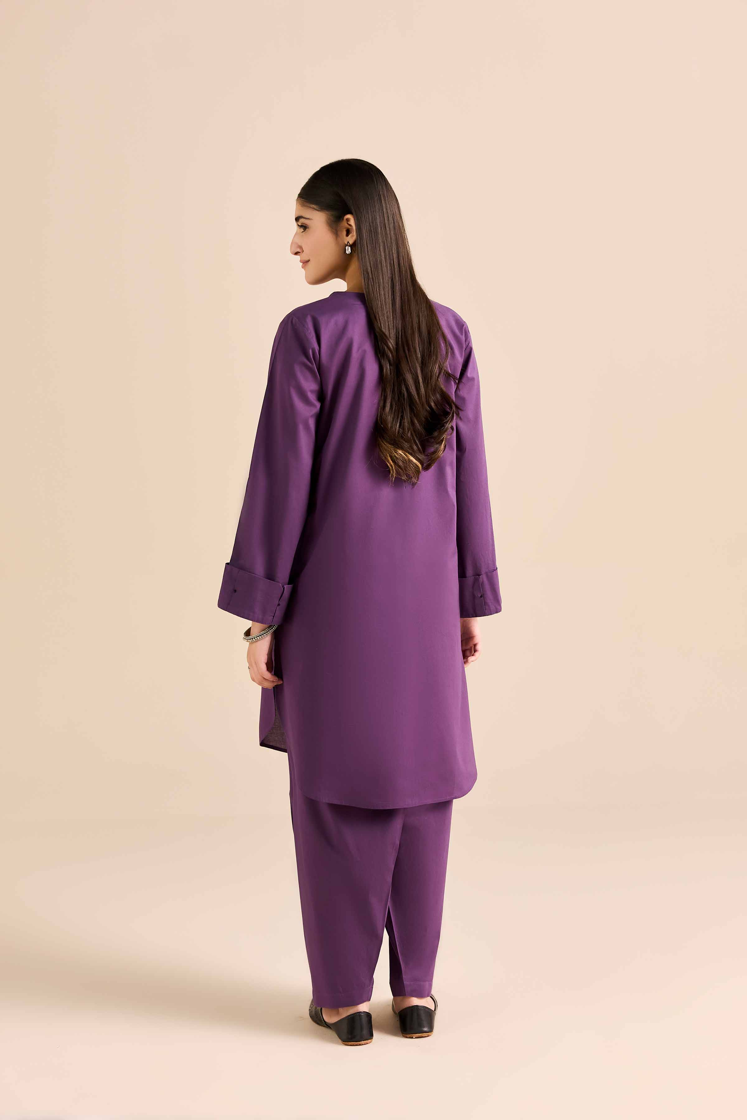 2 Piece - Basic Suit - PW25-381 READY TO WEAR Purple PV 2PC Solids