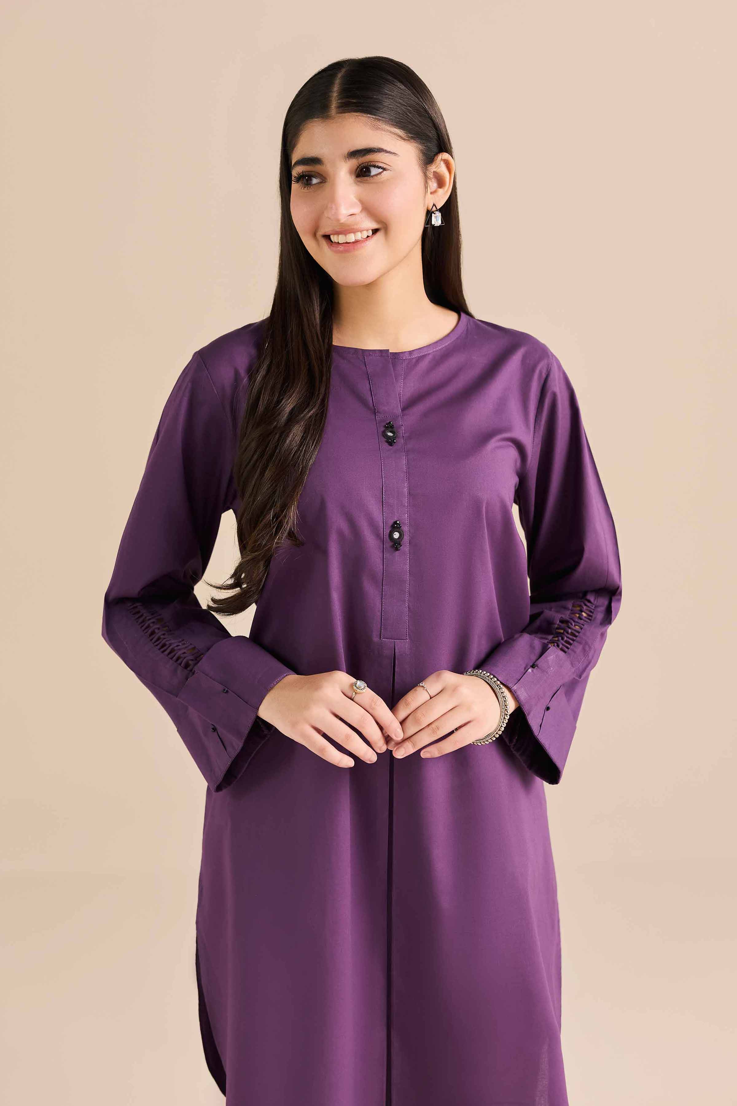 2 Piece - Basic Suit - PW25-381 READY TO WEAR Purple PV 2PC Solids