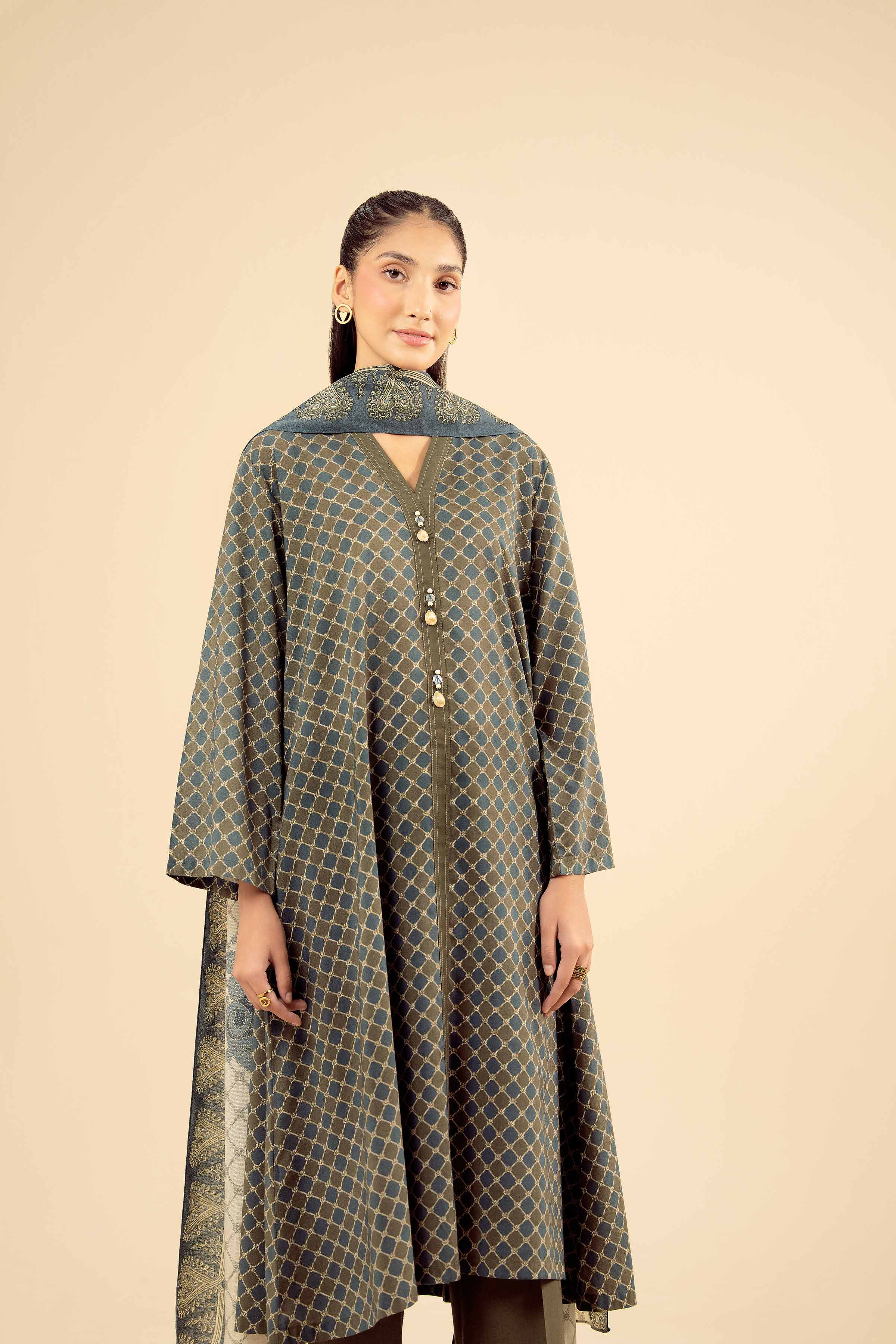 3 Piece - Basic Suit - PW25-465 READY TO WEAR Green Tropical 3PC Solids