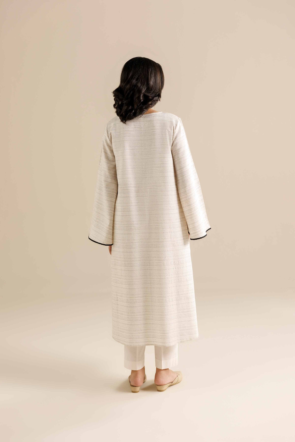 2 Piece - Basic Suit - PW25-512 White Yarn Dyed 2PC Solids Nishat Australia