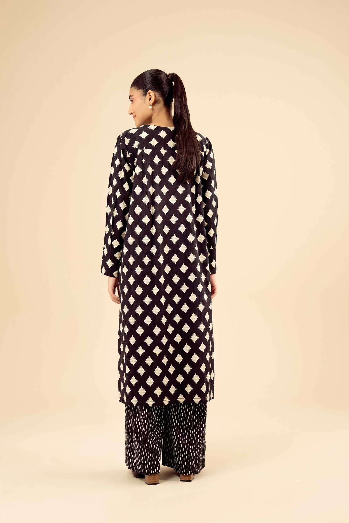 2 Piece - Printed Suit - PW25-60 Black Chiffon 2PC Printed Nishat Australia