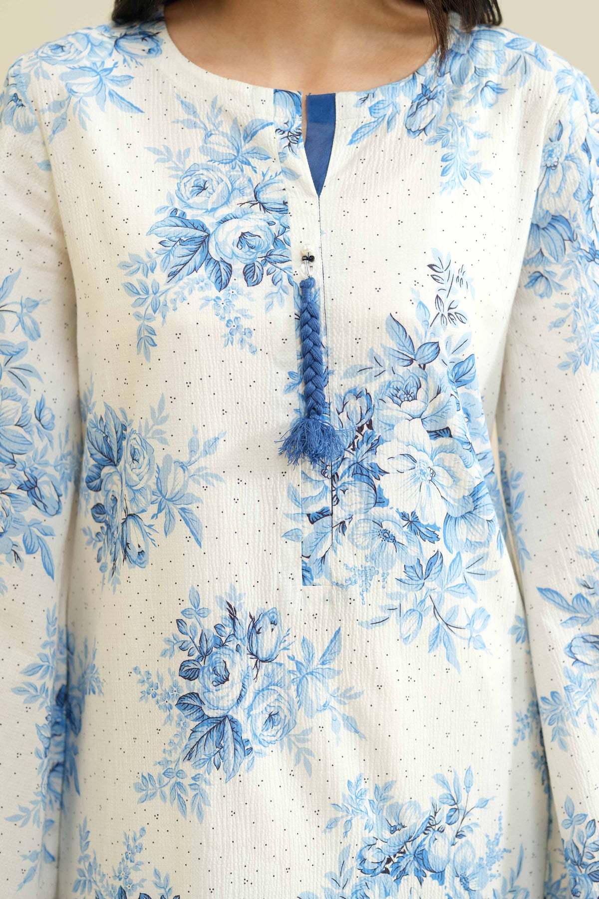 2 Piece - Printed Suit - PW25-62 White Chiffon 2PC Printed Nishat Australia