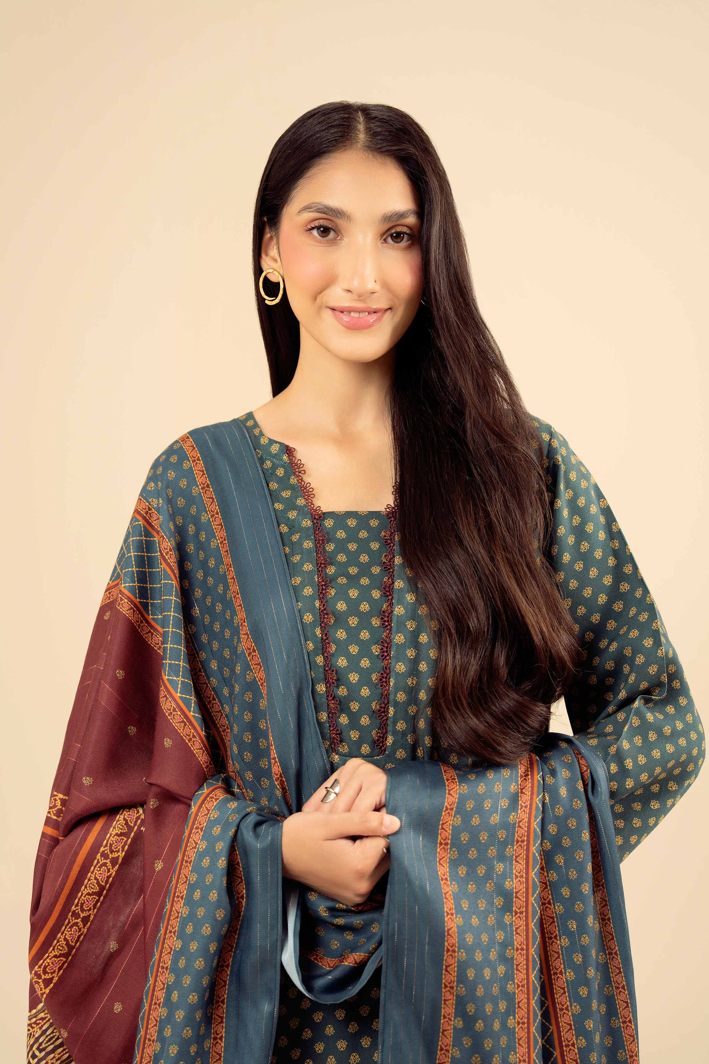 2 Piece - Printed Suit - PW25-81 READY TO WEAR Green Marina 2PC Printed