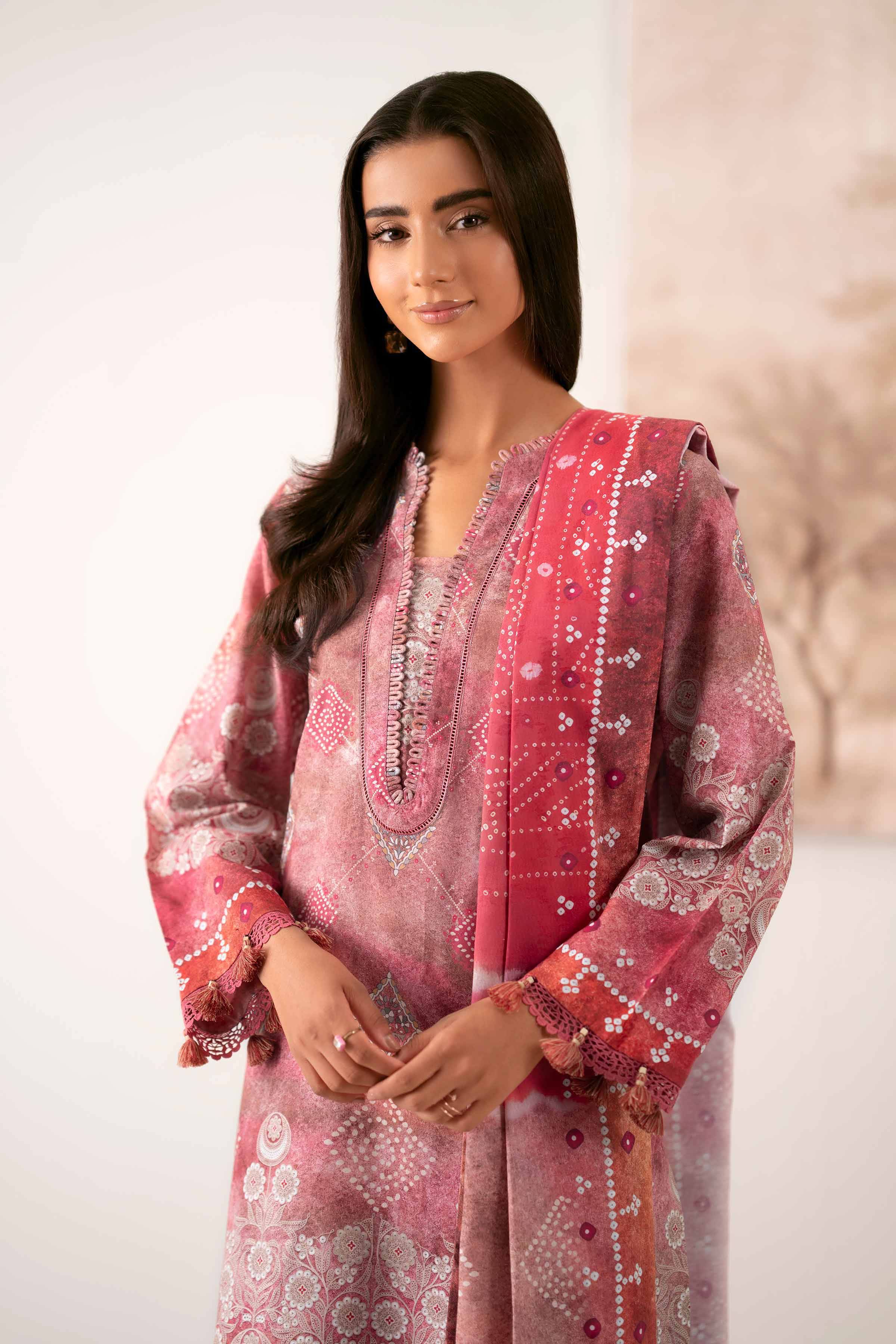 3 Piece - Digital Printed Suit - 42502903 Unstitched Multi Jacquard 3PC Printed