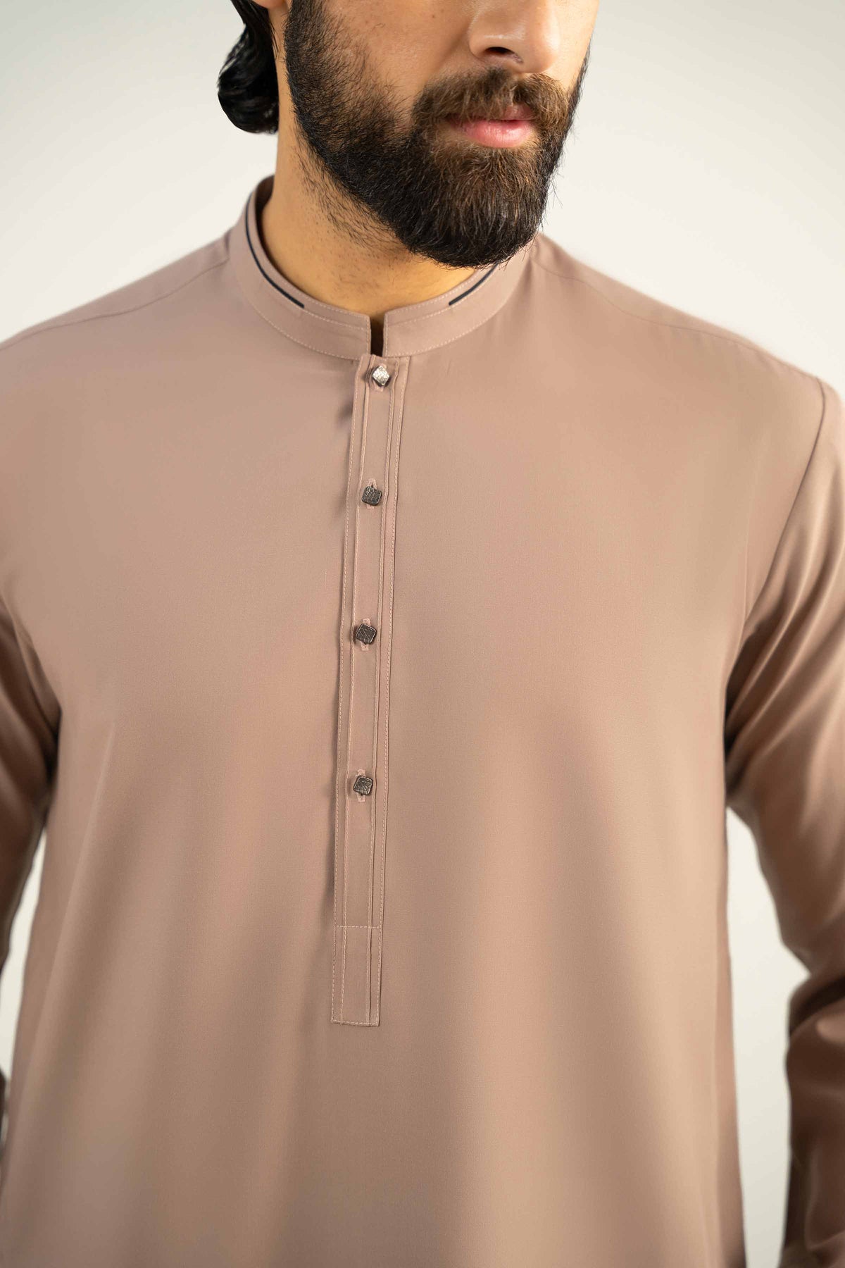 2 Piece - Naqsh Suit - 42508052 Brown Wash & Wear 2PC Non-Embroidered Nishat Australia