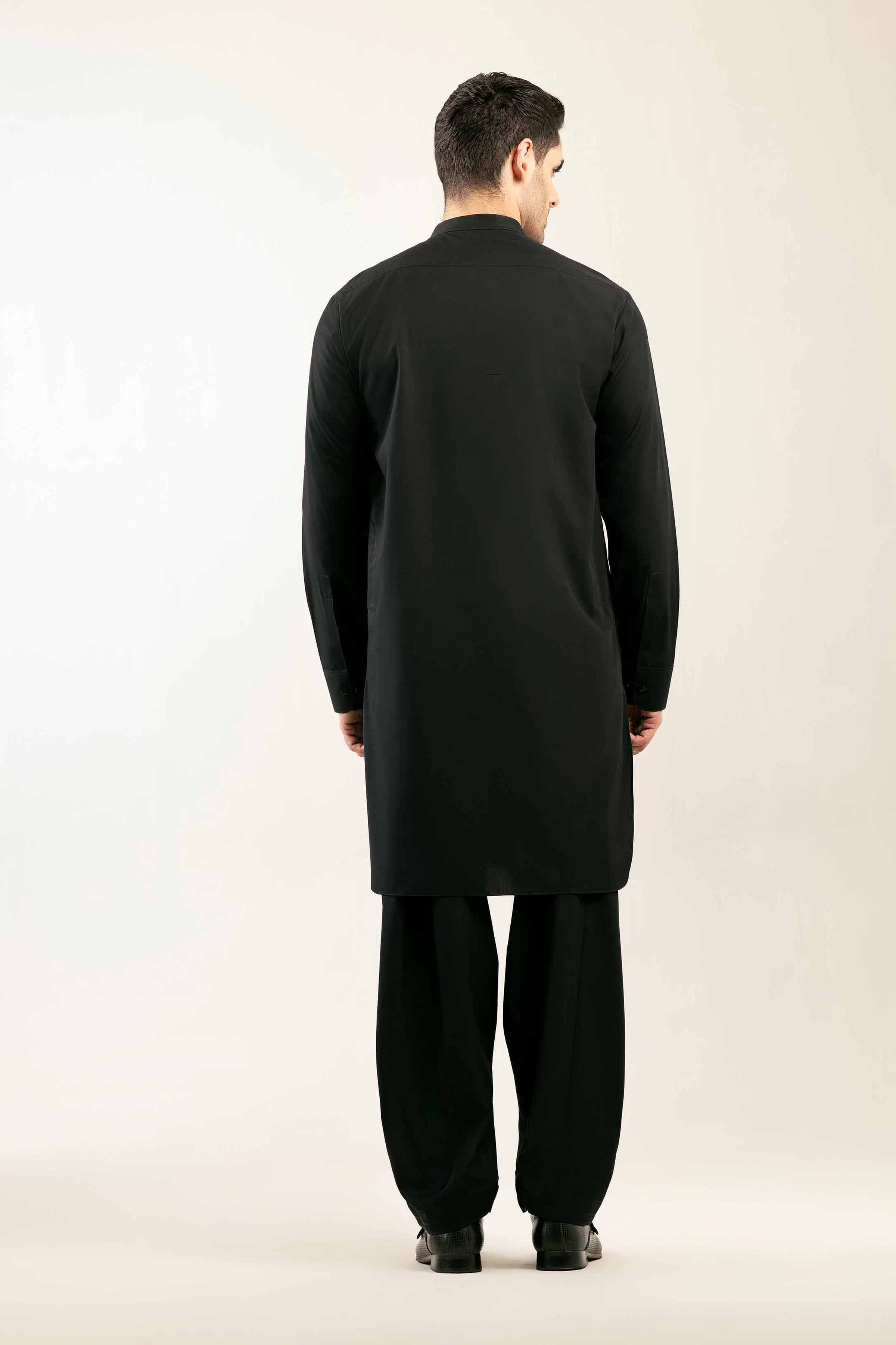 2 Piece - Naqsh Suit - 42508057 Black Wash & Wear 2PC Non-Embroidered Nishat Australia