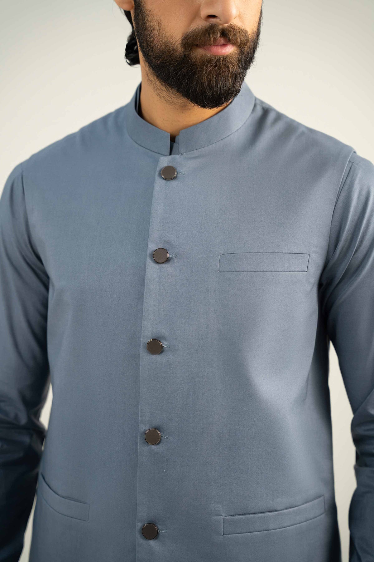 2 Piece - Naqsh Suit -  42508076 Grey Cotton 2PC Non-Embroidered Nishat Australia
